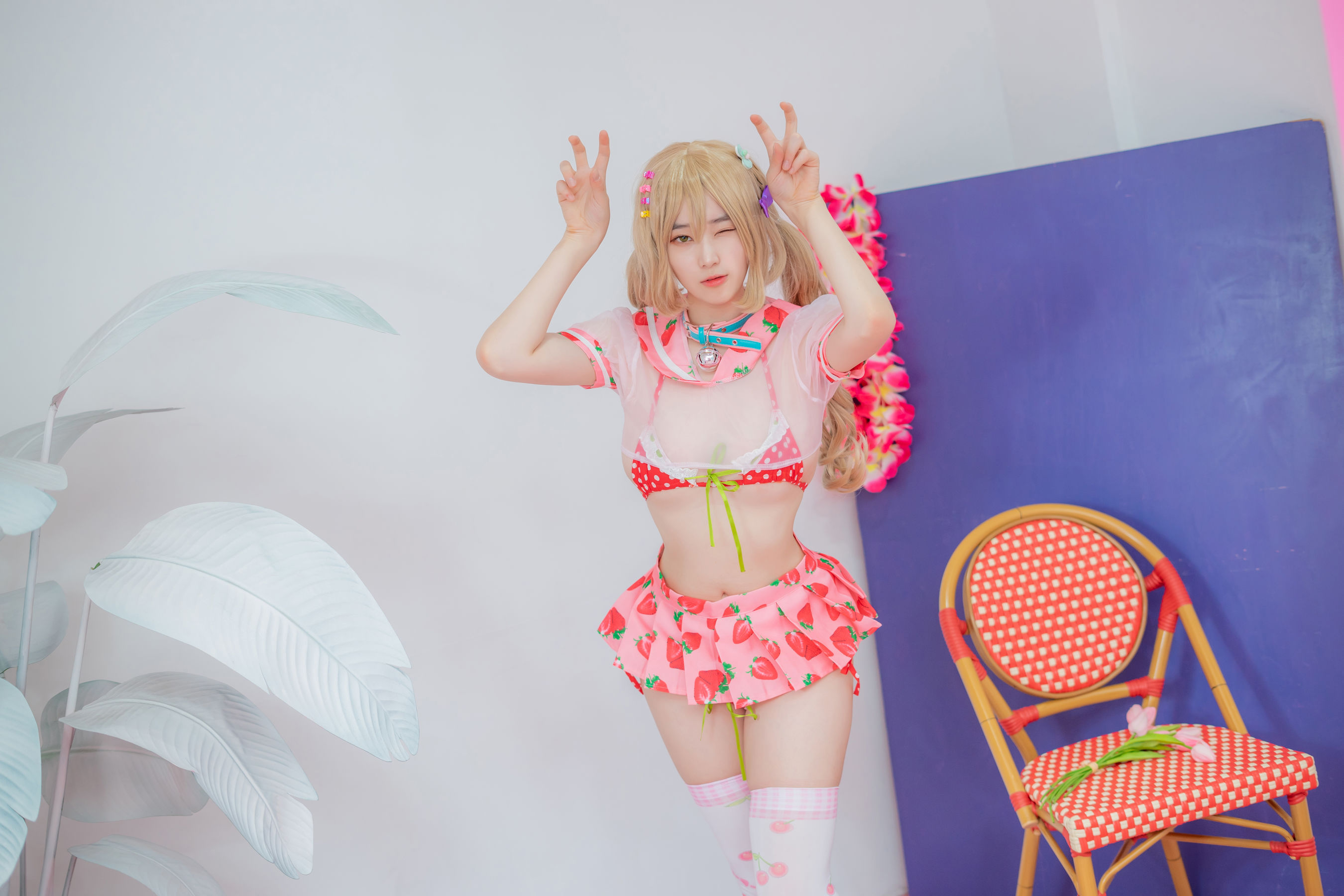 [CreamSoda]  Bambi - Over knee socks