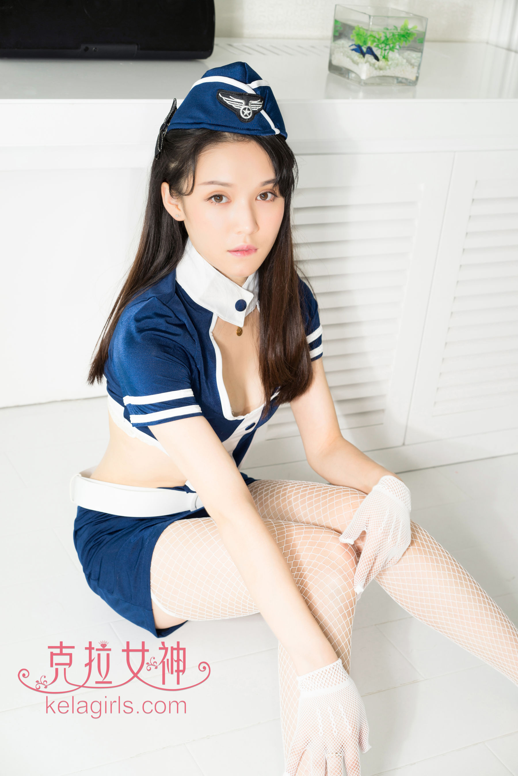 [克拉女神Kelagirls]  谭清清 白网袜之趣