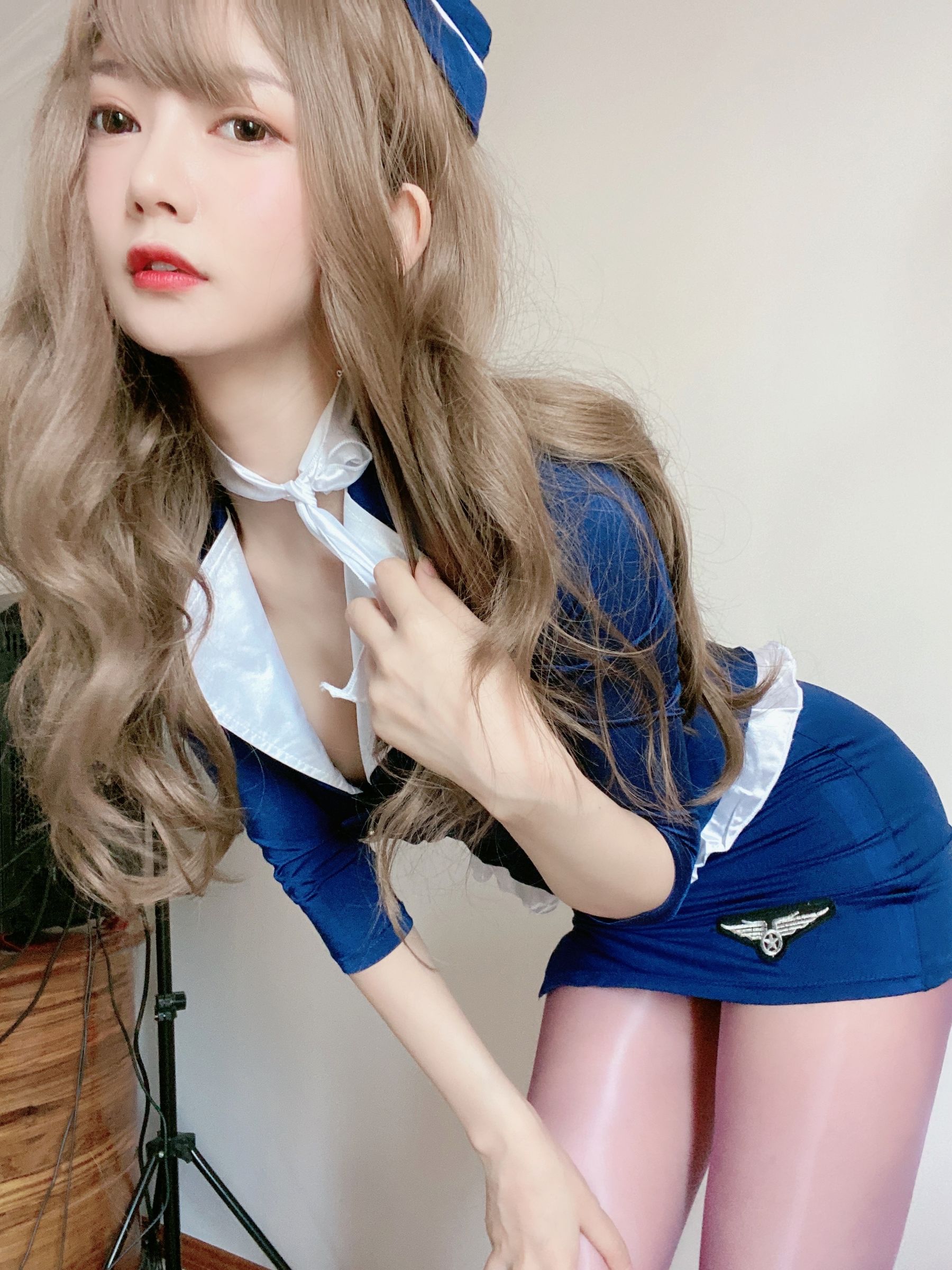 [福利COS] 51酱 - 蓝色制服装