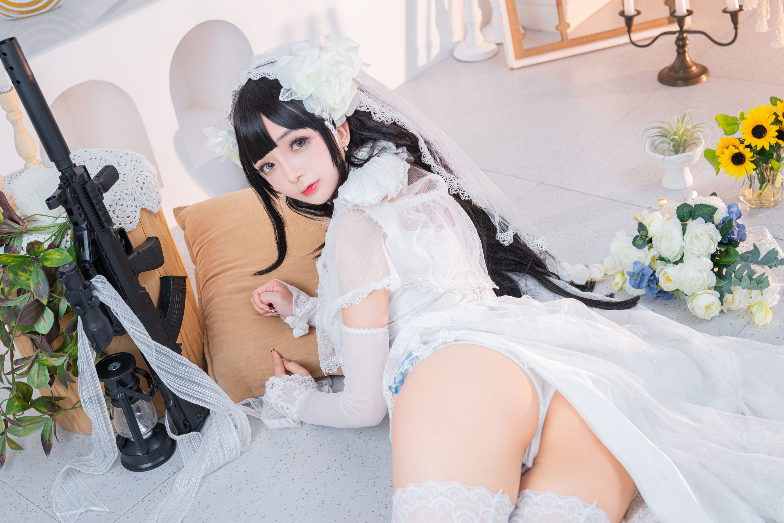 [福利COS] Cosplay日奈娇 - 95式婚纱