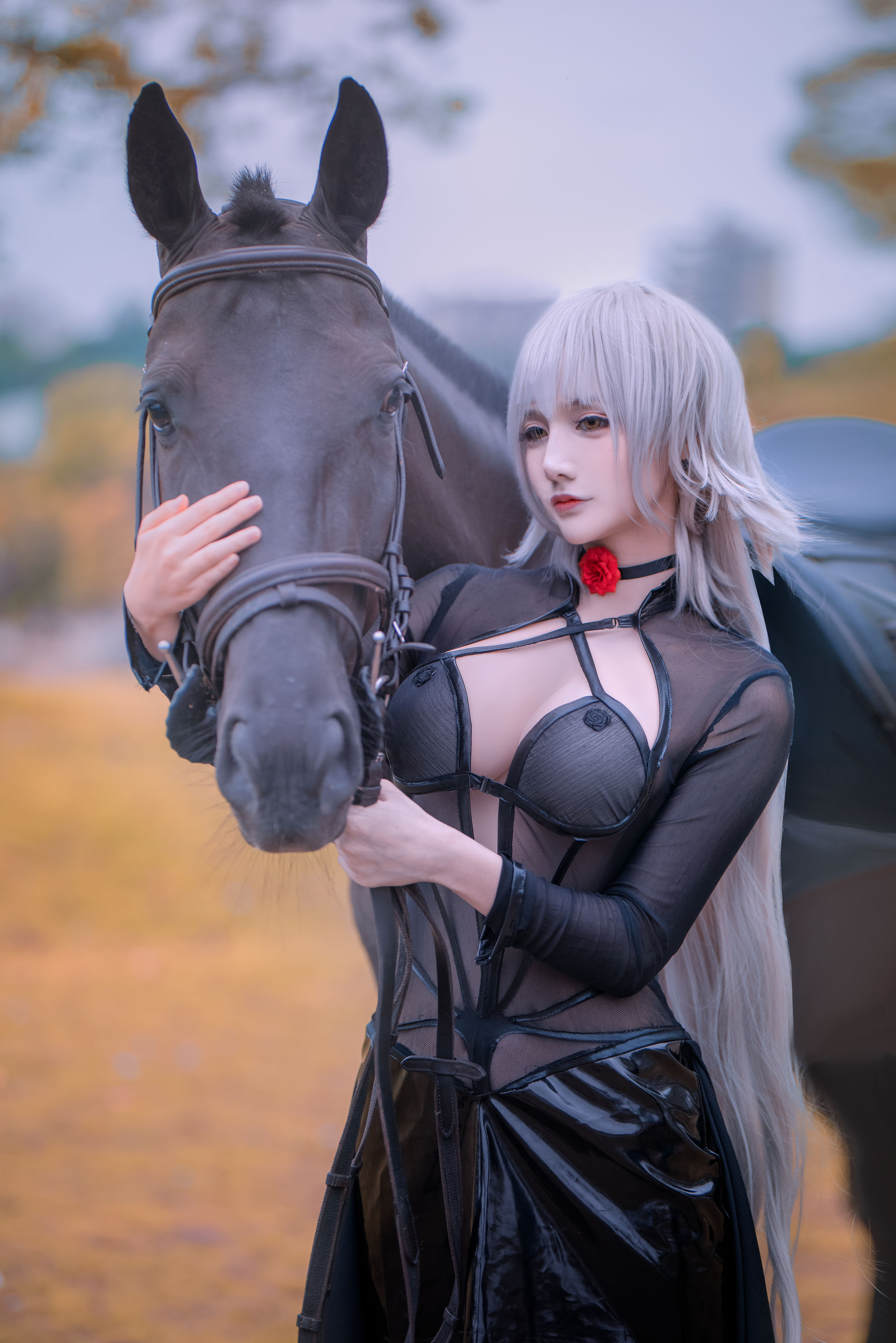 [福利COS] COS妹子仙九Airi - 黑贞马会