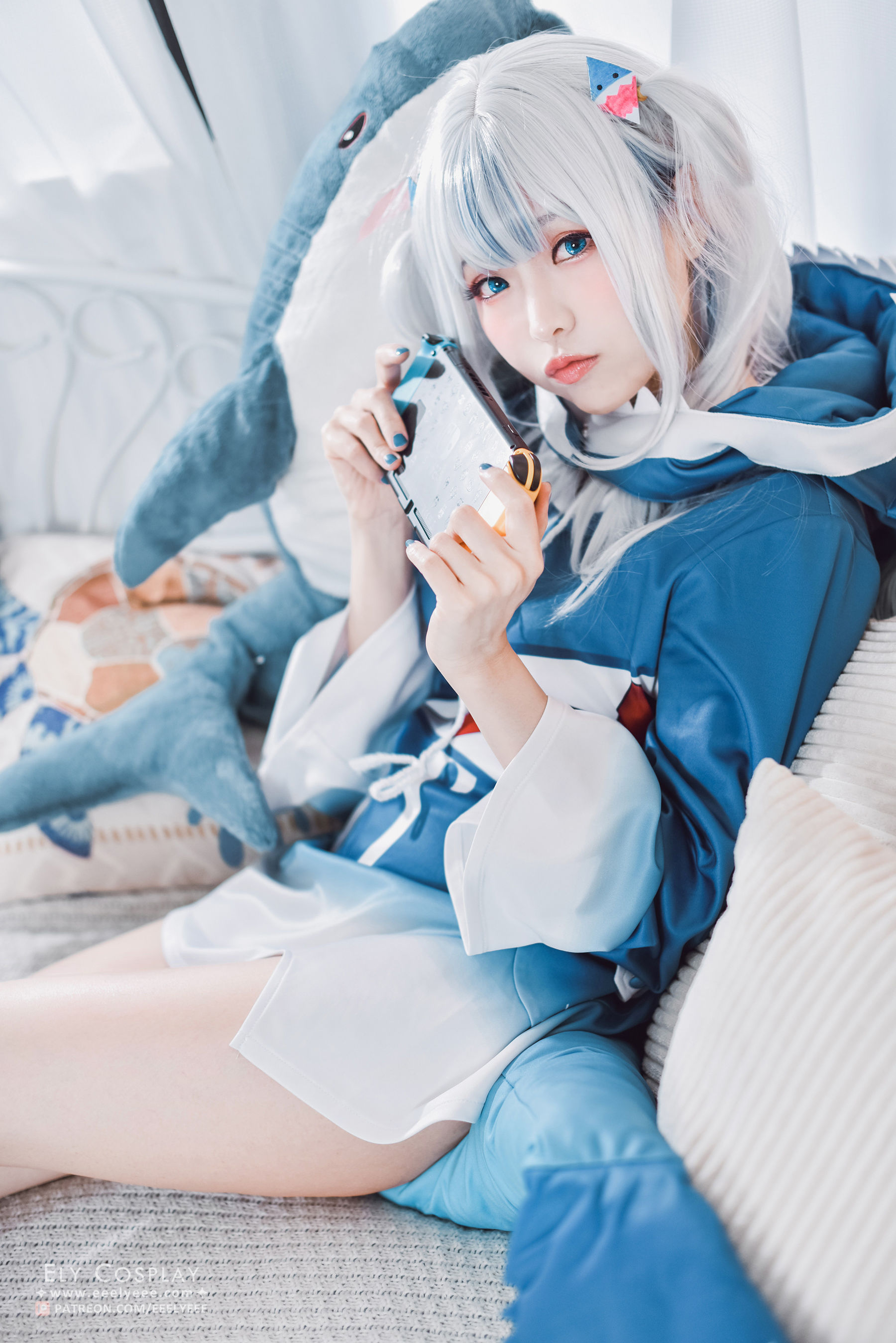 [福利COS] Ely_eee(ElyEE子) - 噶呜・古拉(小鲨鲨)