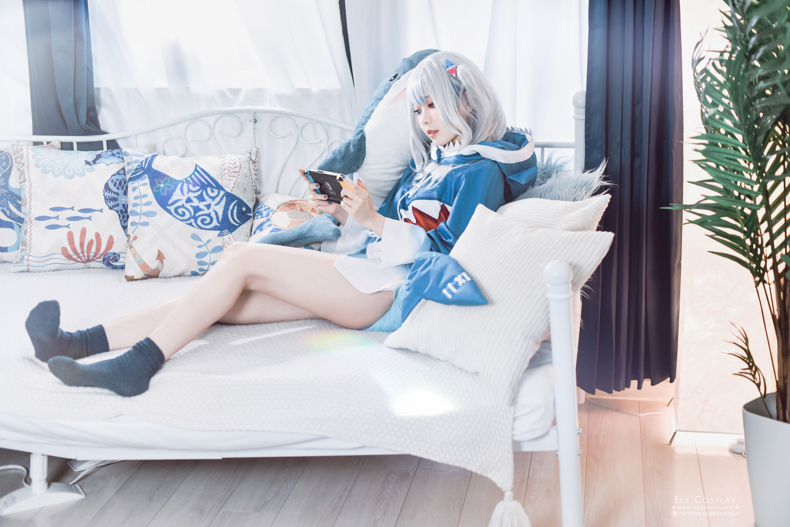 [福利COS] Ely_eee(ElyEE子) - 噶呜・古拉(小鲨鲨)