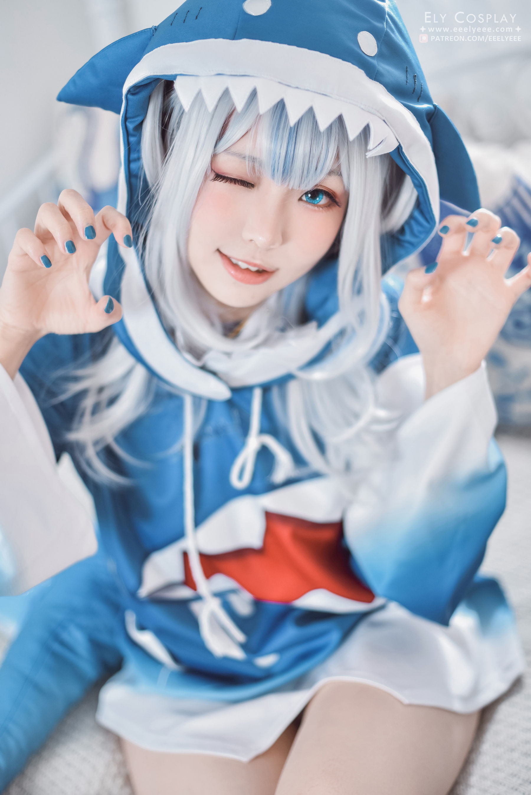 [福利COS] Ely_eee(ElyEE子) - 噶呜・古拉(小鲨鲨)