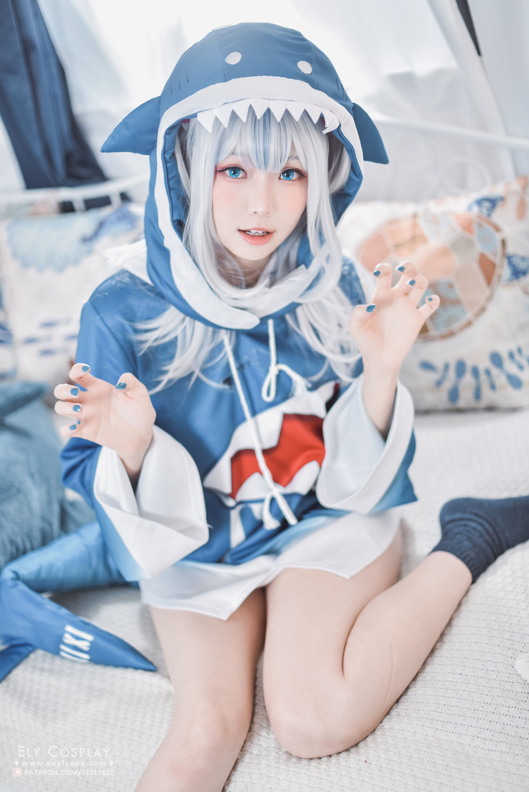 [福利COS] Ely_eee(ElyEE子) - 噶呜・古拉(小鲨鲨)