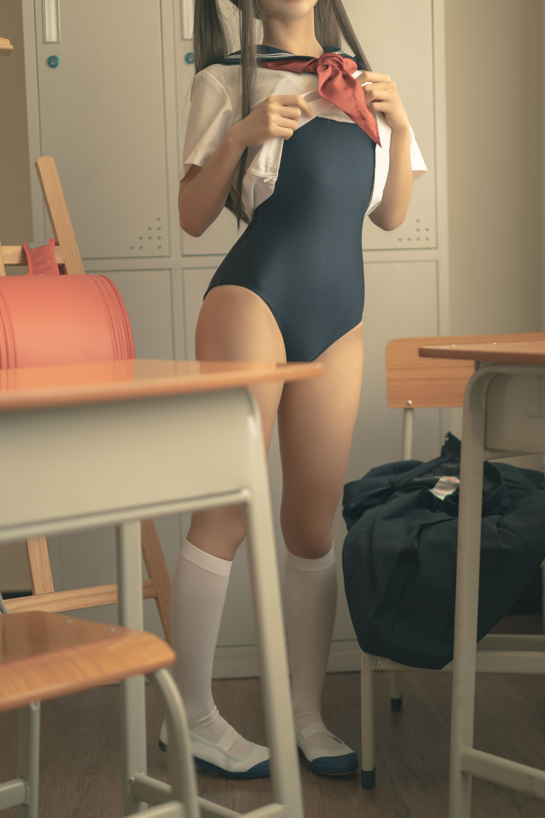 [福利COS] 动漫博主蠢沫沫 - 放学后