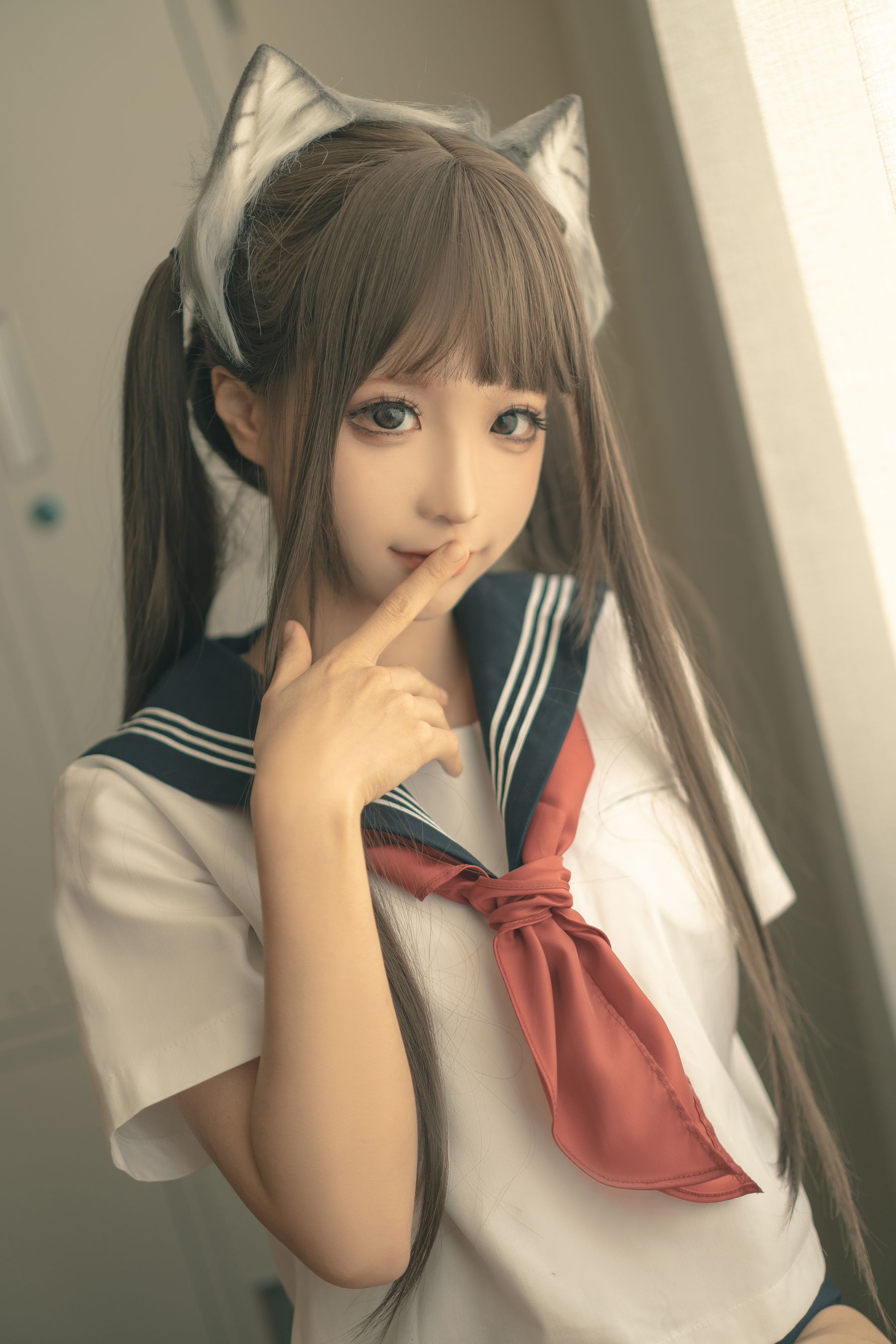 [福利COS] 动漫博主蠢沫沫 - 放学后