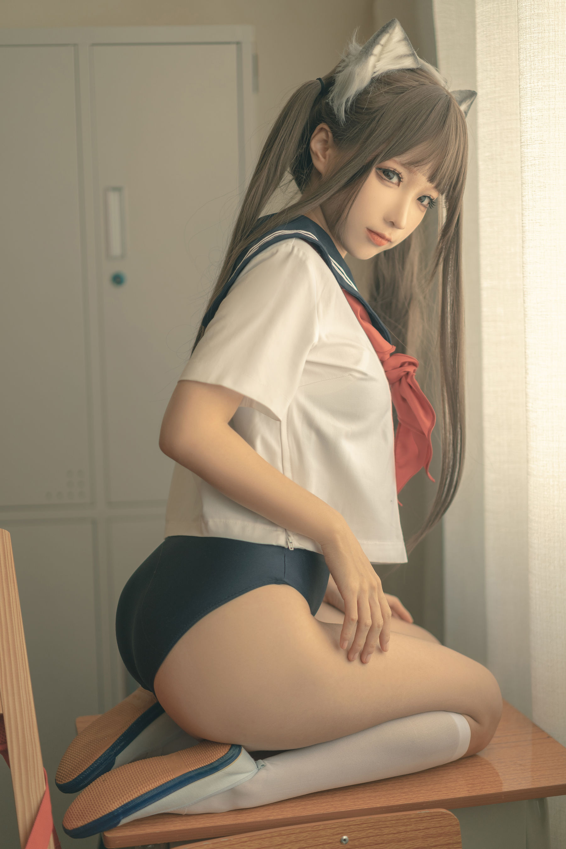 [福利COS] 动漫博主蠢沫沫 - 放学后