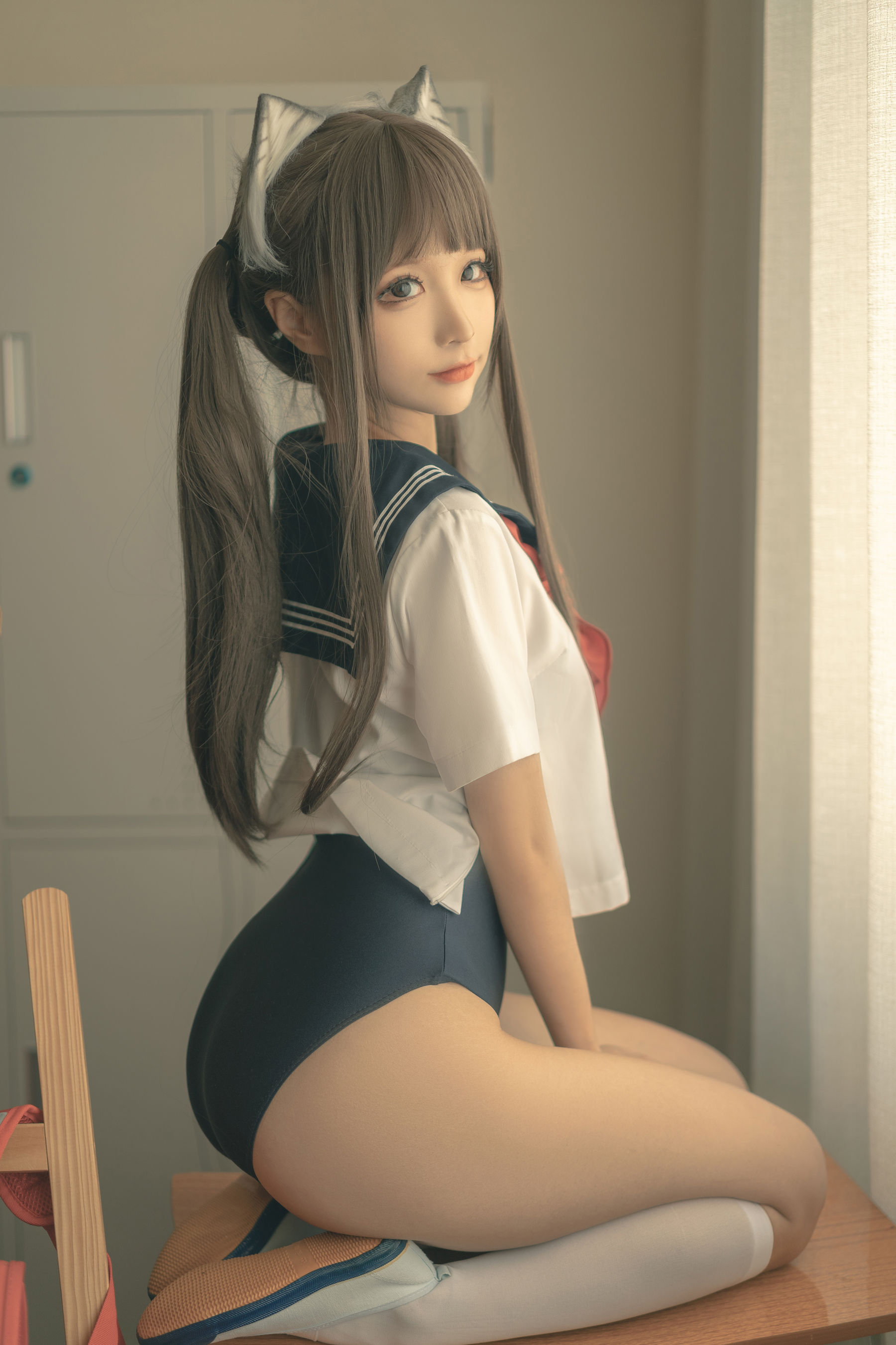 [福利COS] 动漫博主蠢沫沫 - 放学后