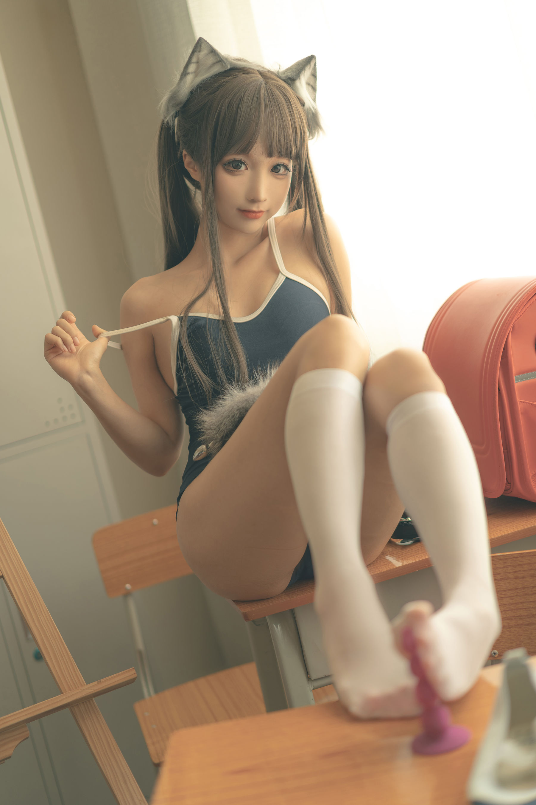 [福利COS] 动漫博主蠢沫沫 - 放学后