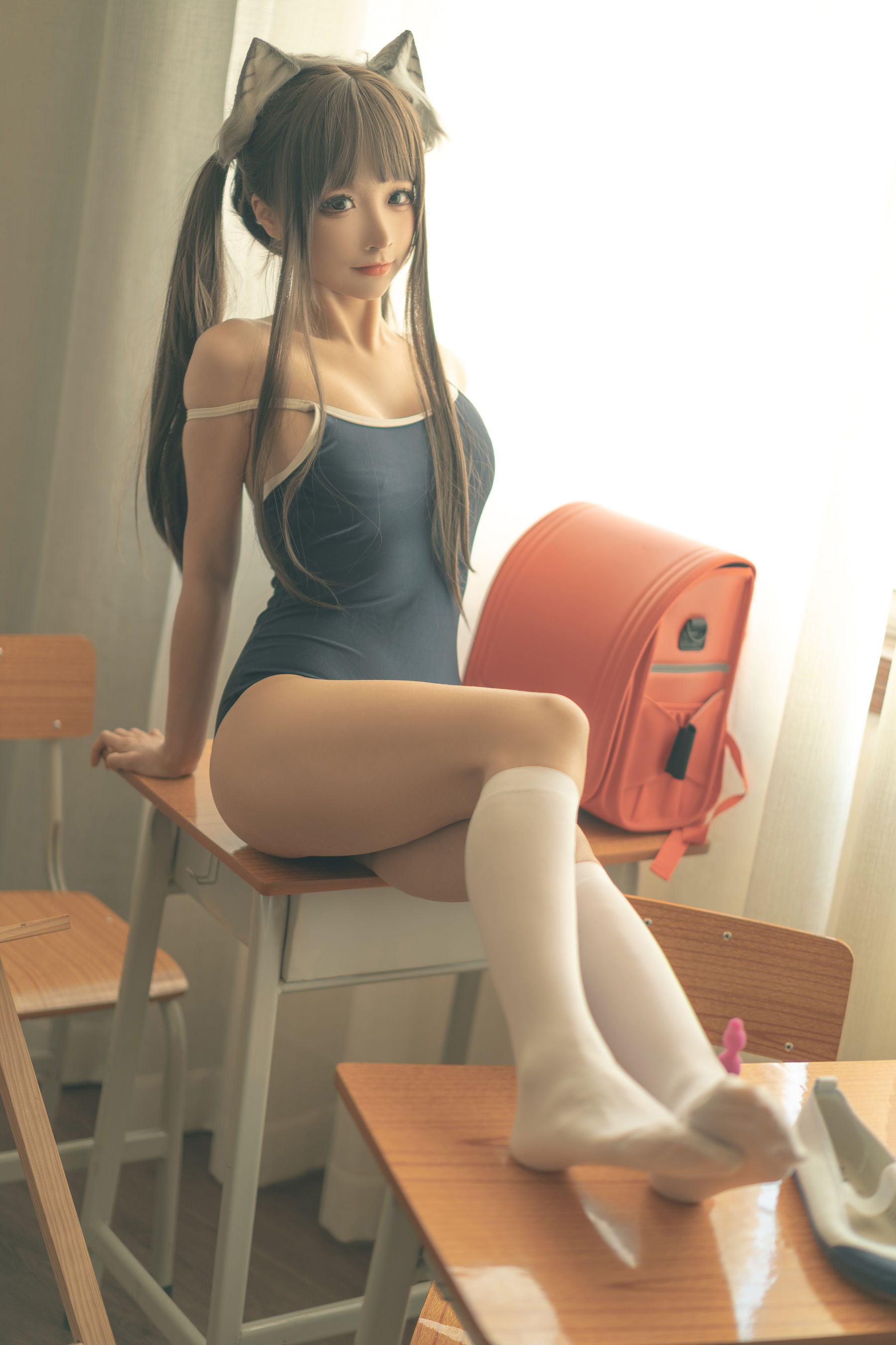 [福利COS] 动漫博主蠢沫沫 - 放学后