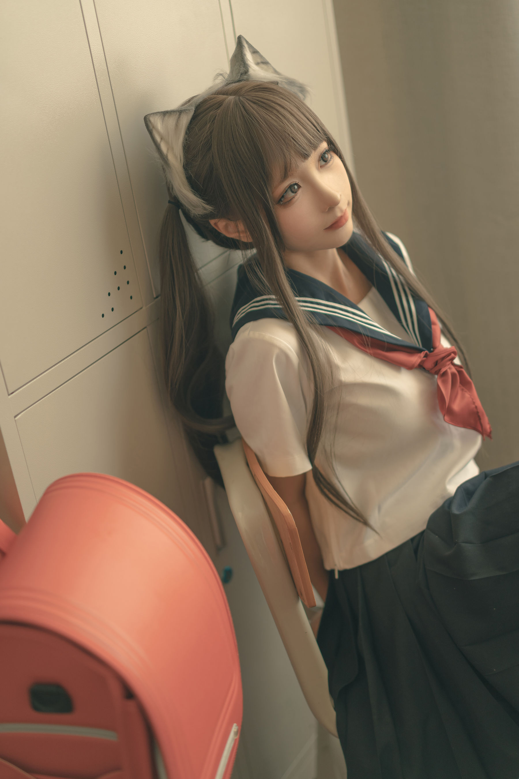 [福利COS] 动漫博主蠢沫沫 - 放学后
