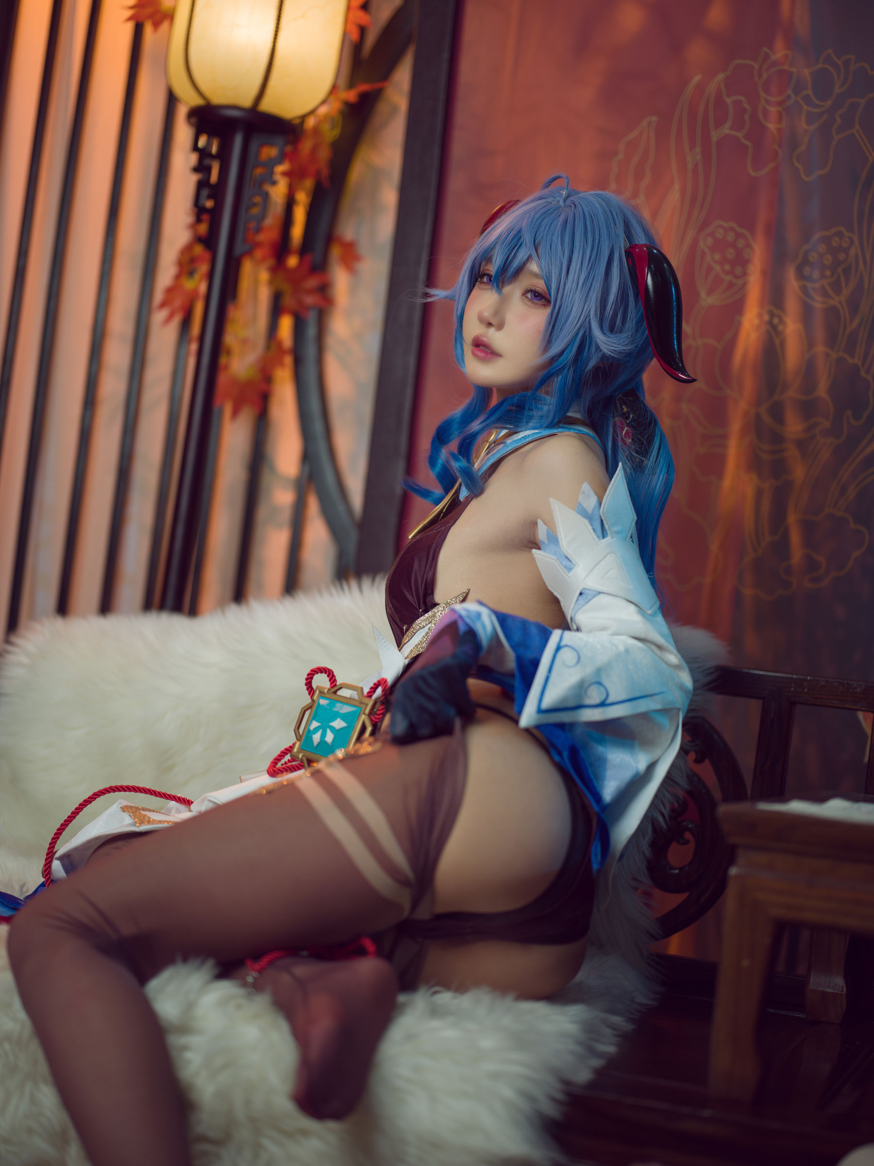 [福利COS] 动漫博主阿包也是兔娘 - 舰长 原神甘雨