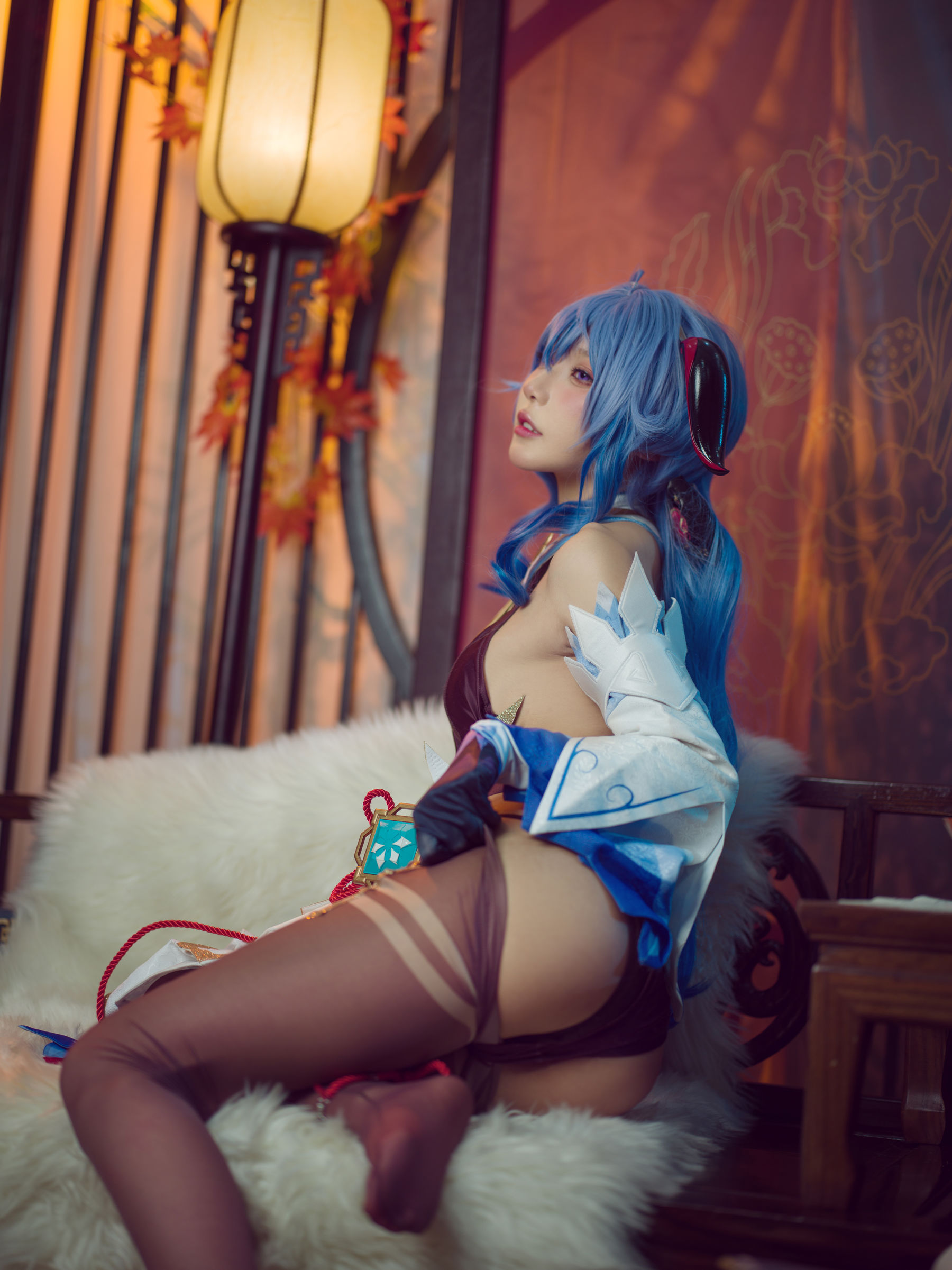 [福利COS] 动漫博主阿包也是兔娘 - 舰长 原神甘雨