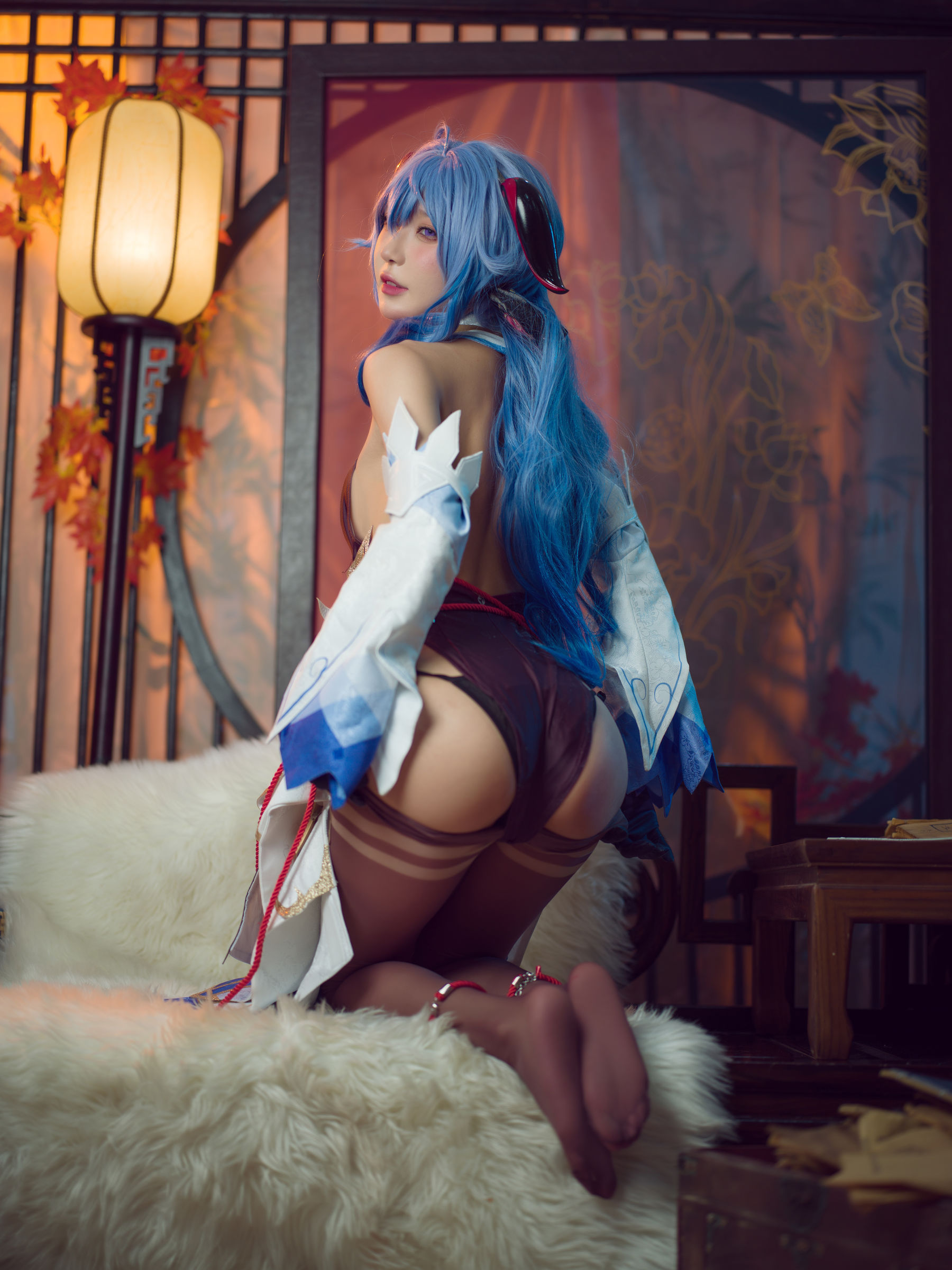 [福利COS] 动漫博主阿包也是兔娘 - 舰长 原神甘雨