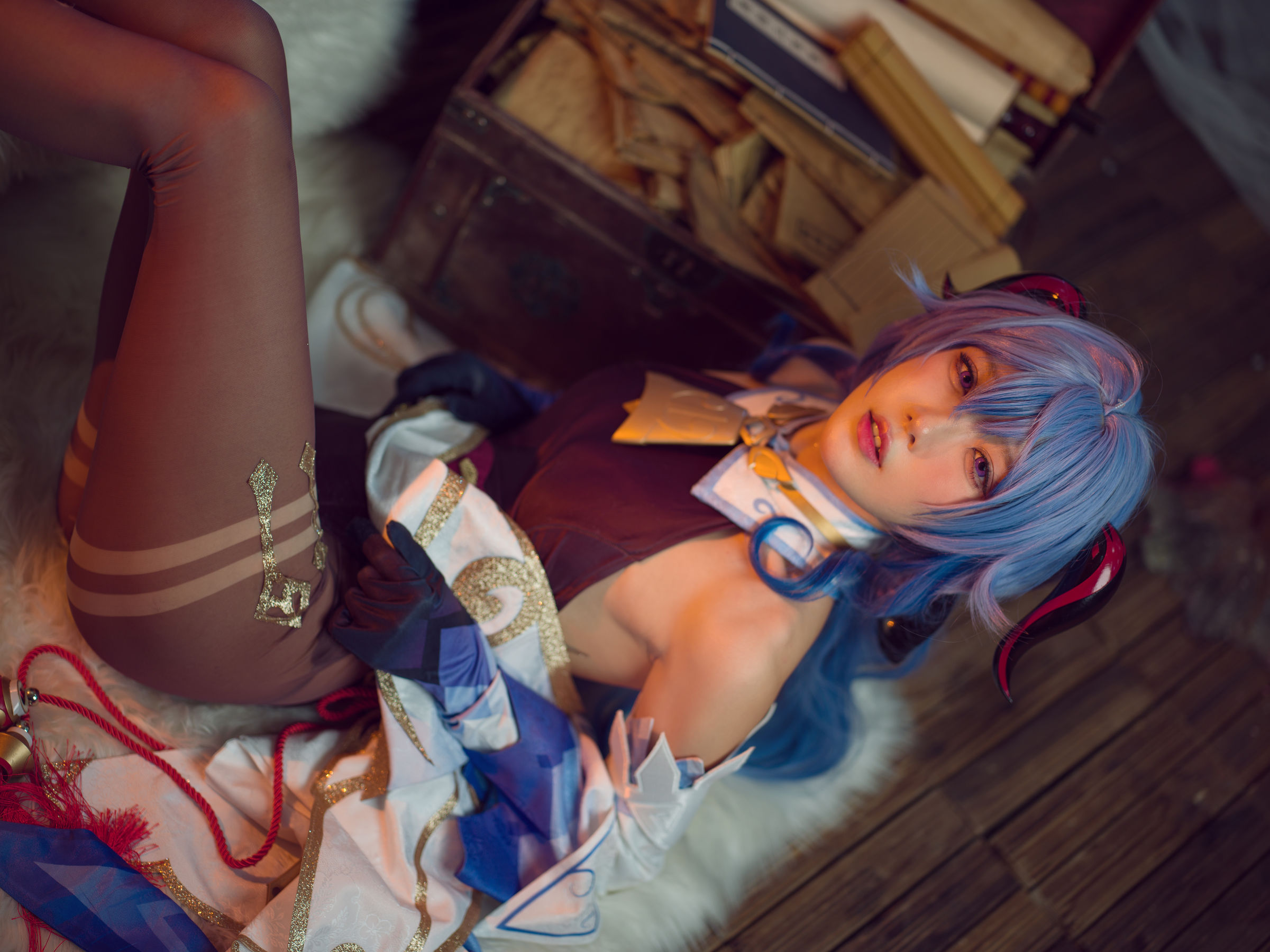 [福利COS] 动漫博主阿包也是兔娘 - 舰长 原神甘雨