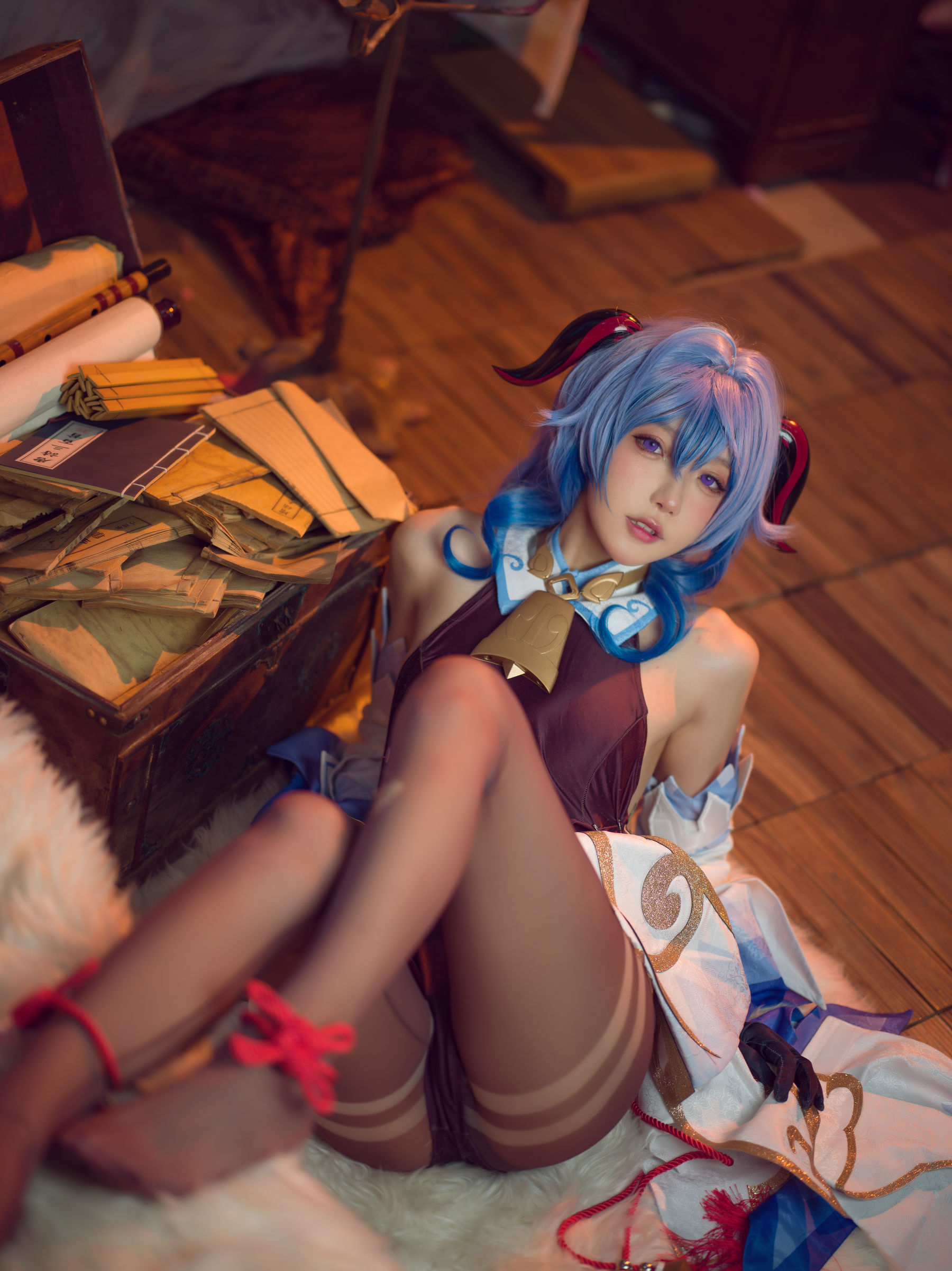 [福利COS] 动漫博主阿包也是兔娘 - 舰长 原神甘雨