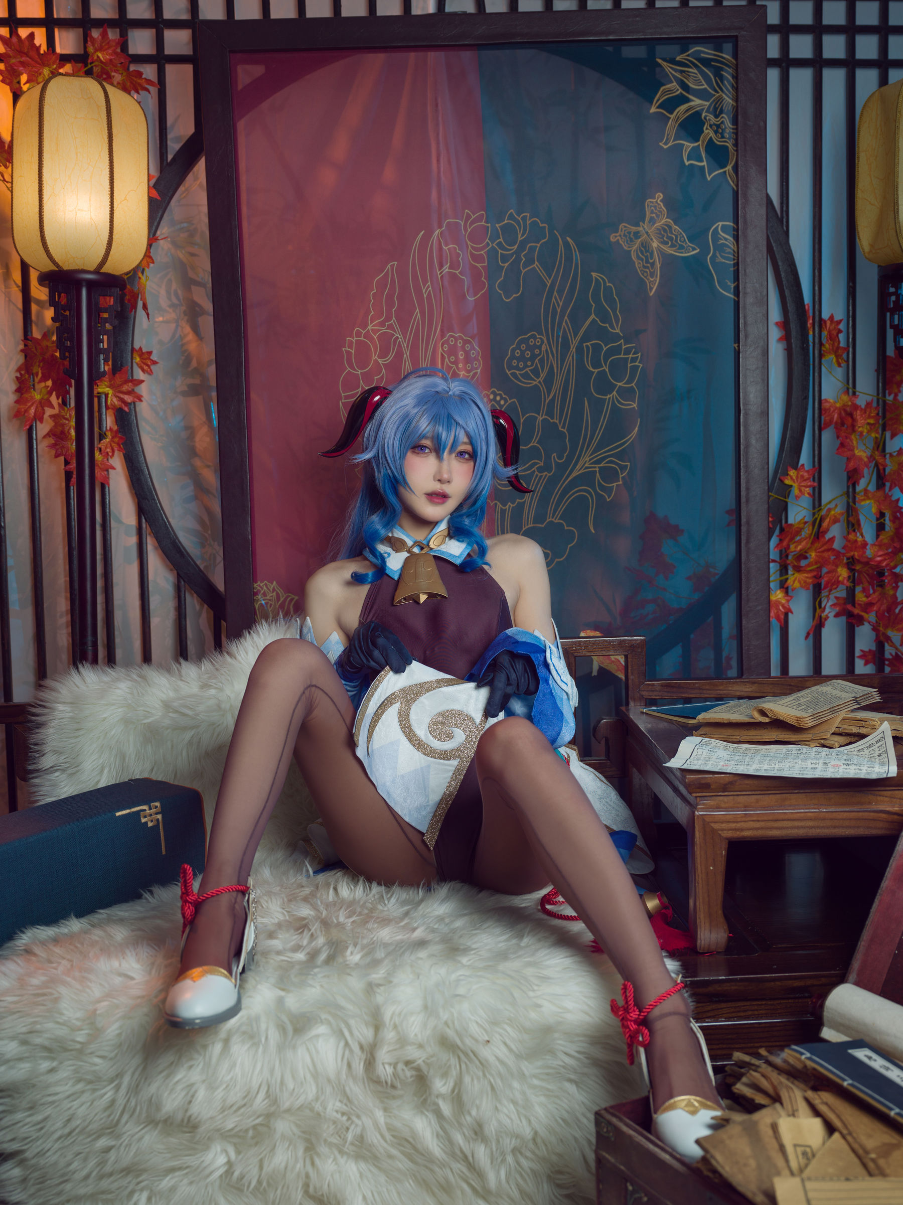 [福利COS] 动漫博主阿包也是兔娘 - 舰长 原神甘雨