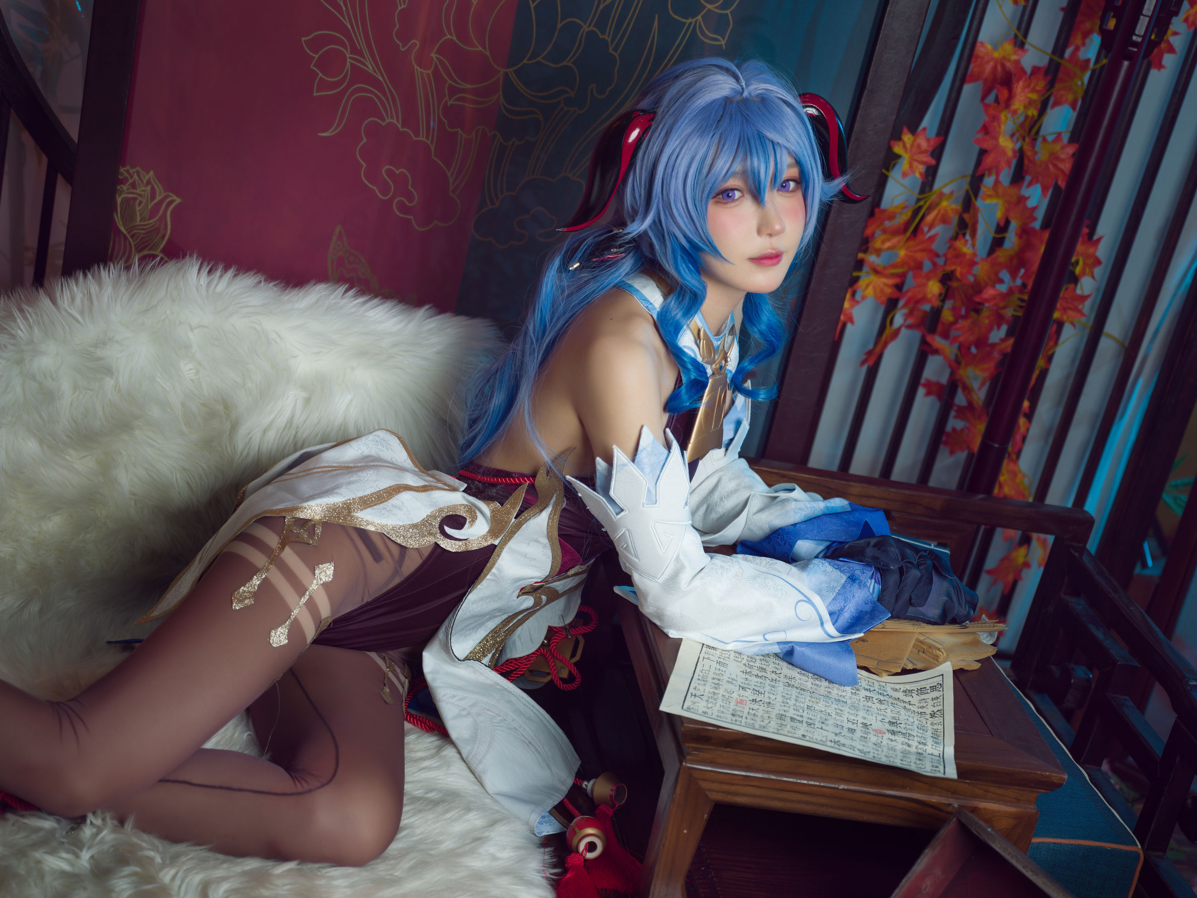 [福利COS] 动漫博主阿包也是兔娘 - 舰长 原神甘雨