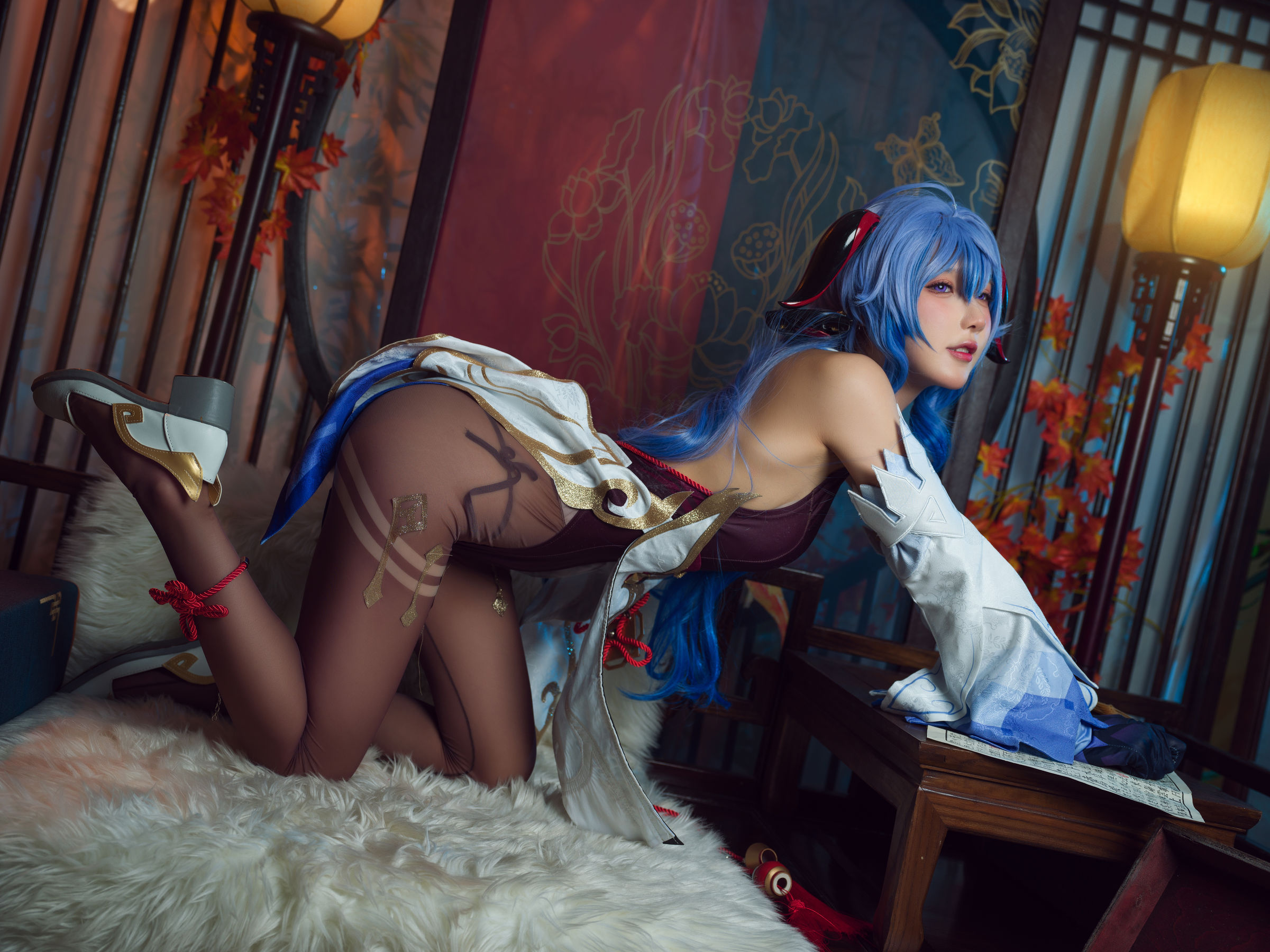 [福利COS] 动漫博主阿包也是兔娘 - 舰长 原神甘雨