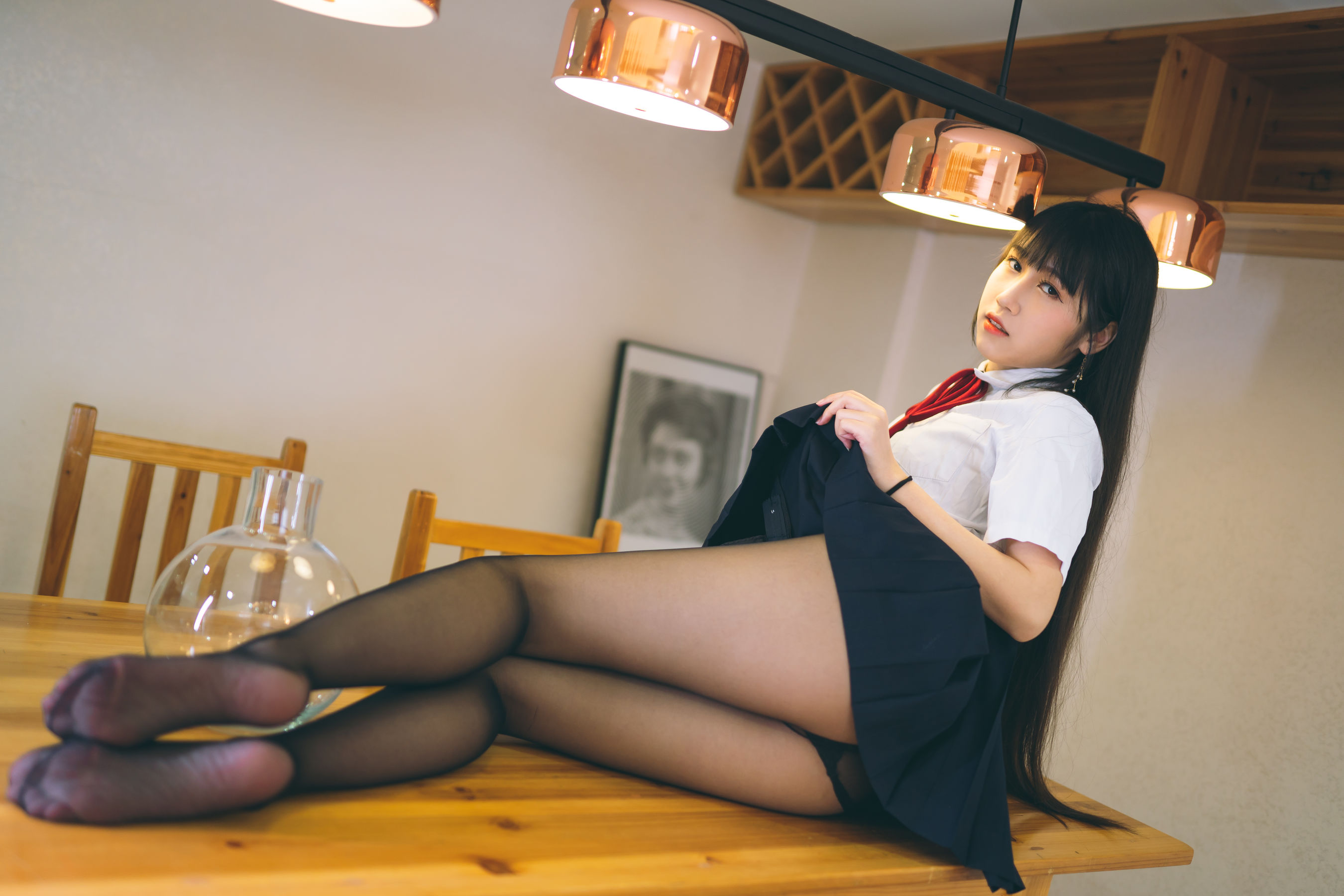 [福利COS] 微博人气Coser不呆猫 - 校服JK
