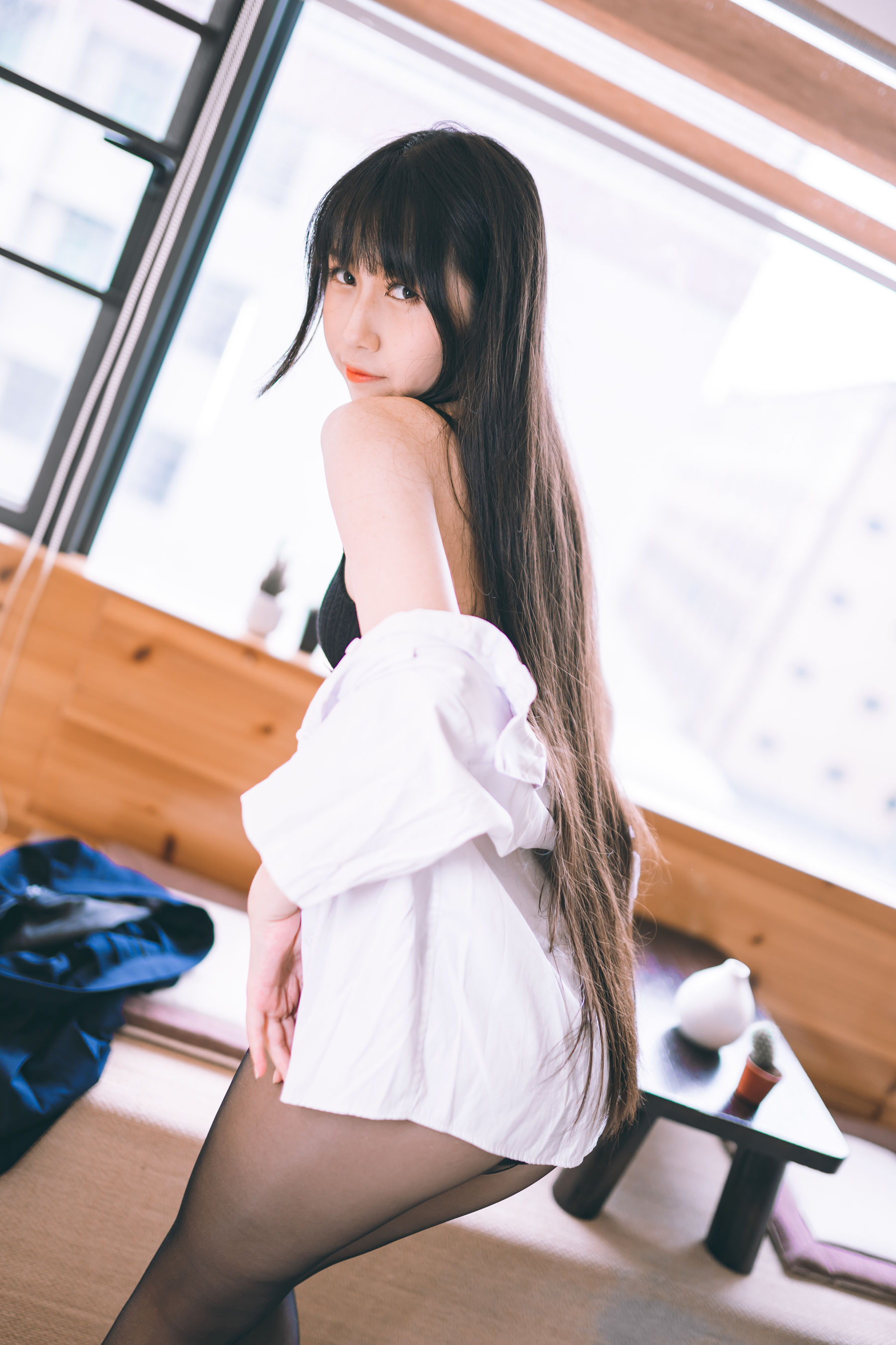 [福利COS] 微博人气Coser不呆猫 - 校服JK