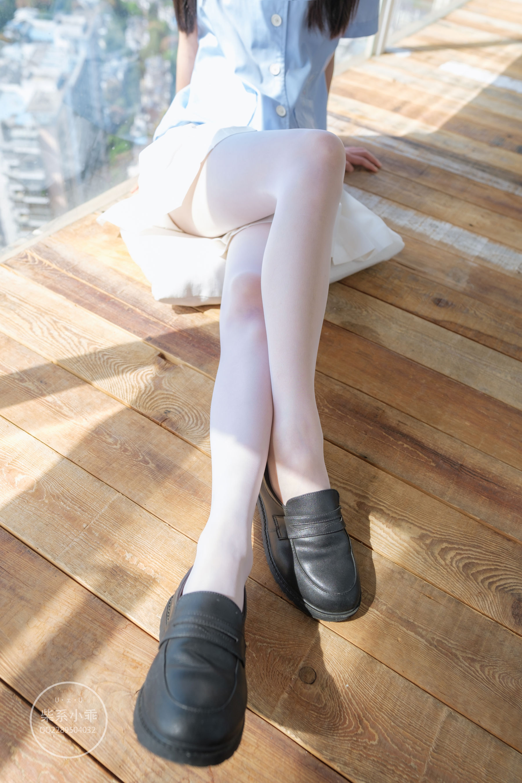 [福利COS] 柴系小乖(稚乖画册) - 晴空 白丝双马尾