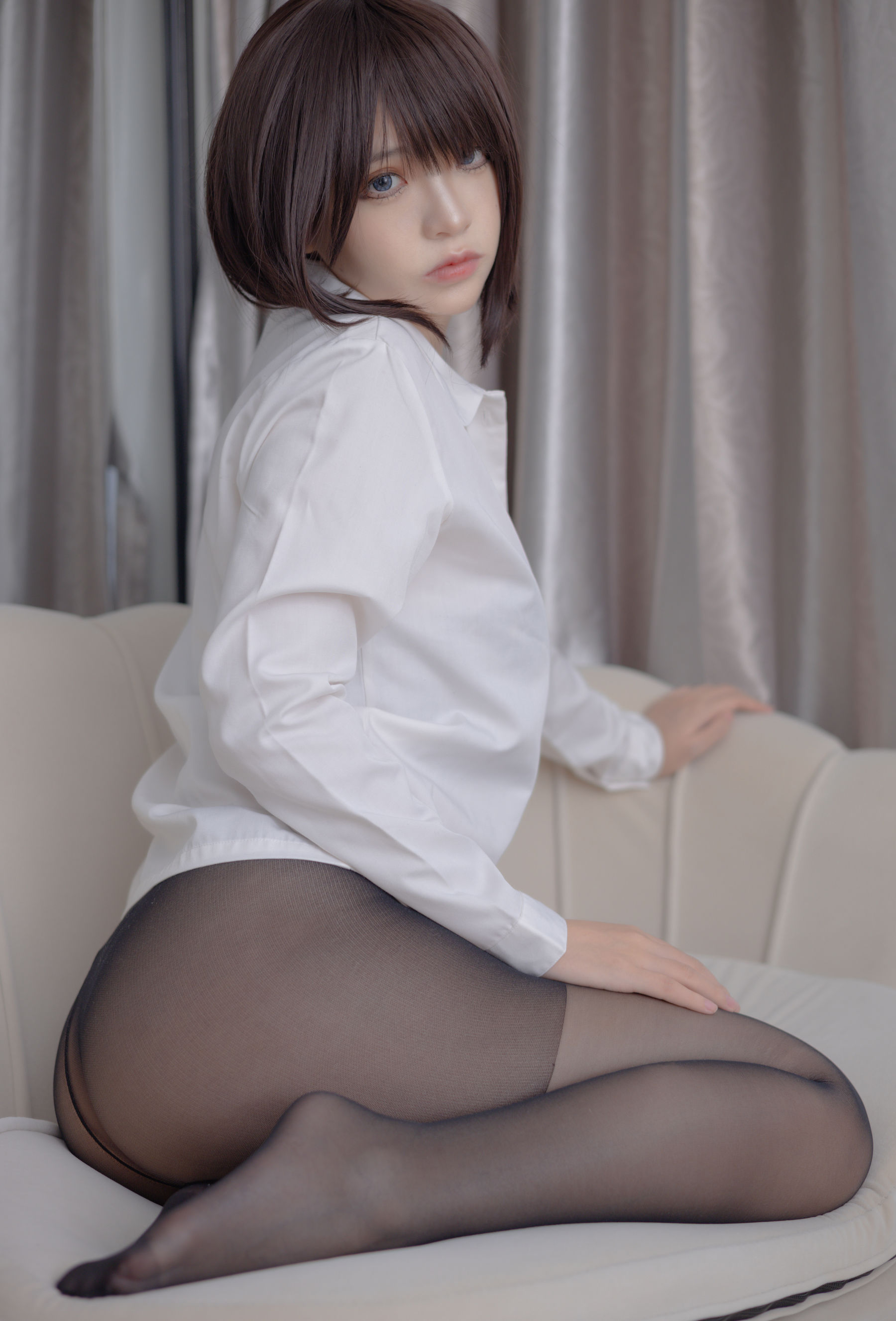 [福利COS] 疯猫ss - 黑丝OL