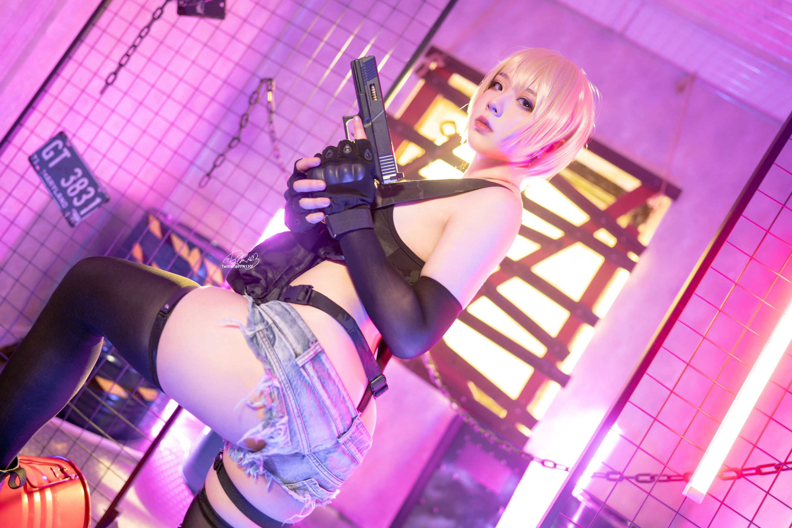 [福利COS] 皮皮奶可可爱了啦 - 战术背心