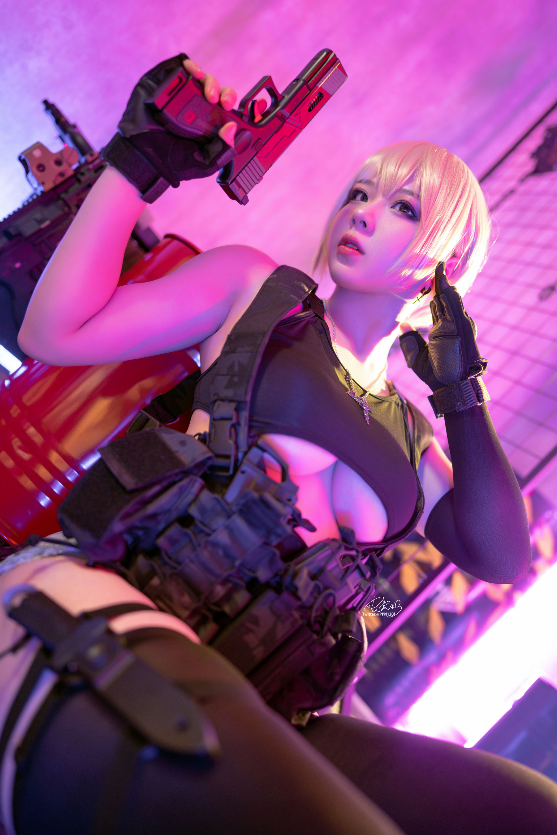 [福利COS] 皮皮奶可可爱了啦 - 战术背心