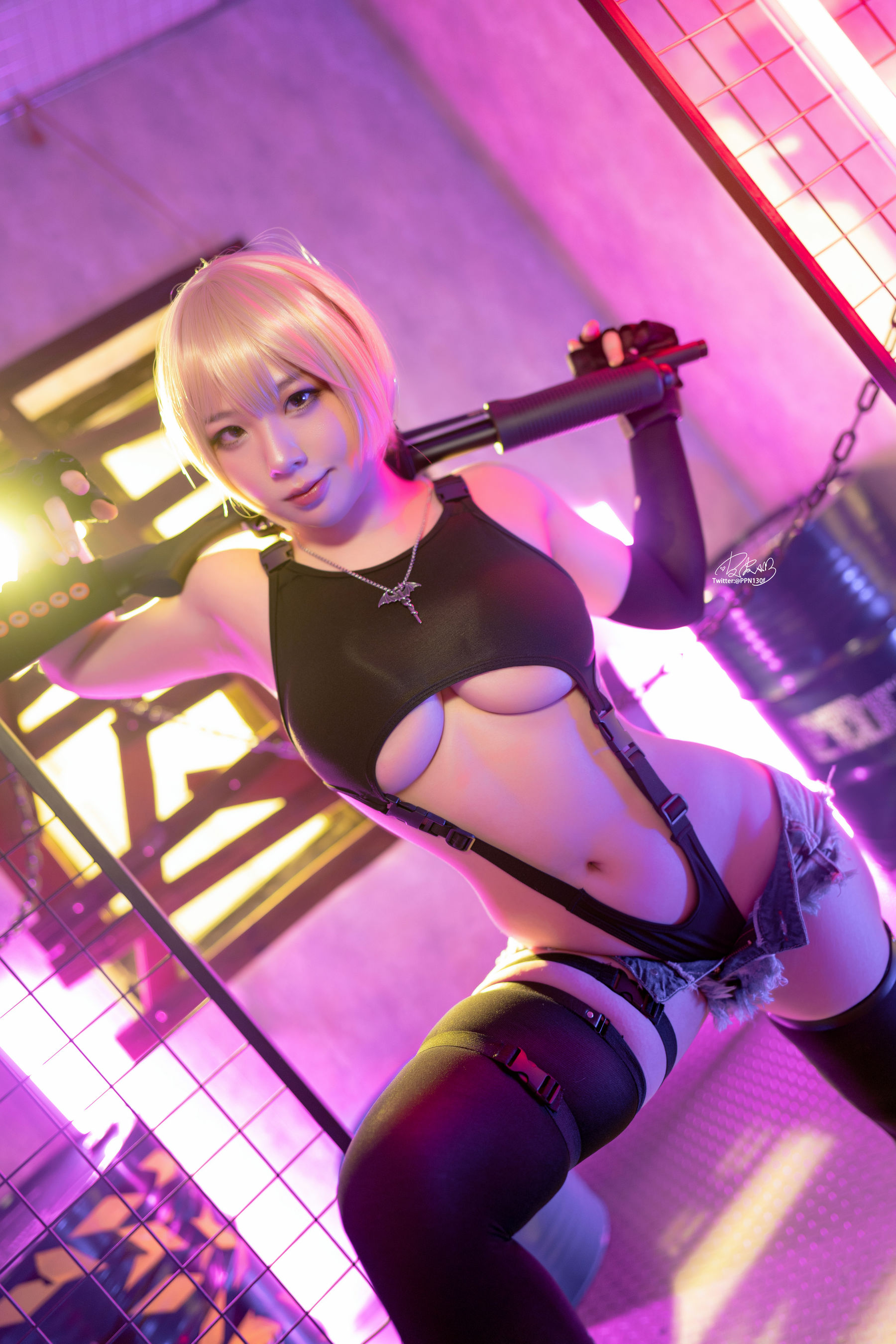 [福利COS] 皮皮奶可可爱了啦 - 战术背心
