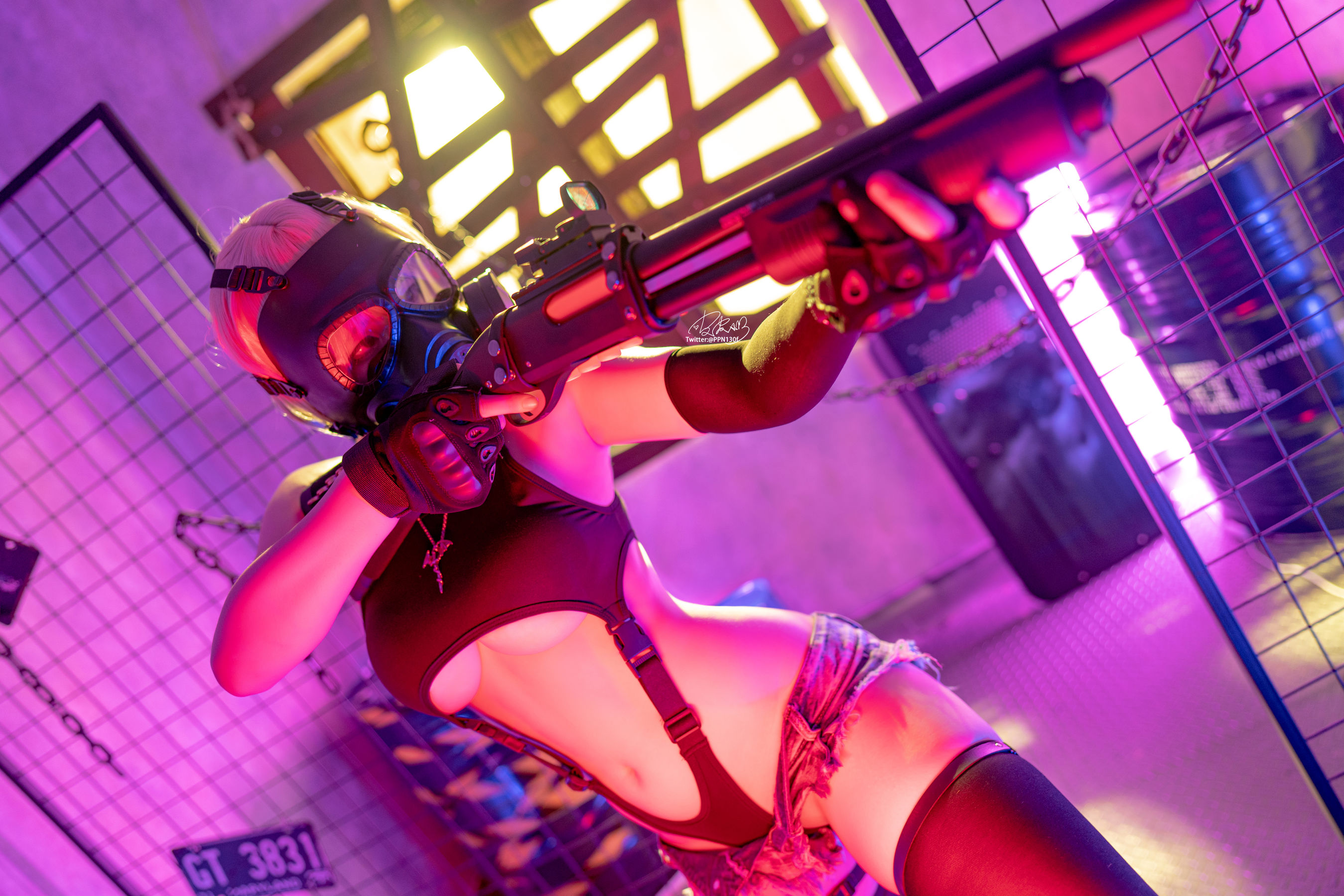 [福利COS] 皮皮奶可可爱了啦 - 战术背心