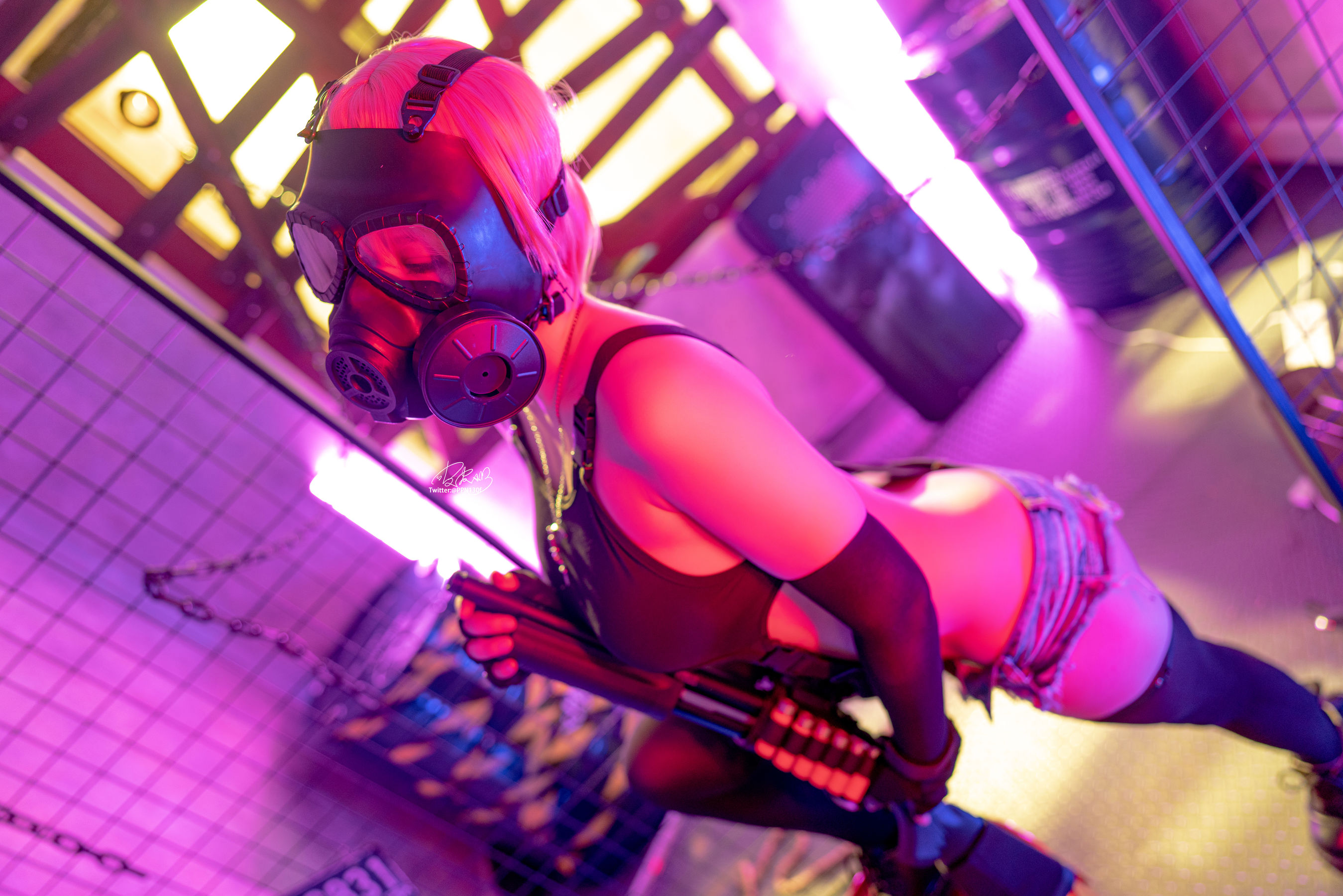 [福利COS] 皮皮奶可可爱了啦 - 战术背心