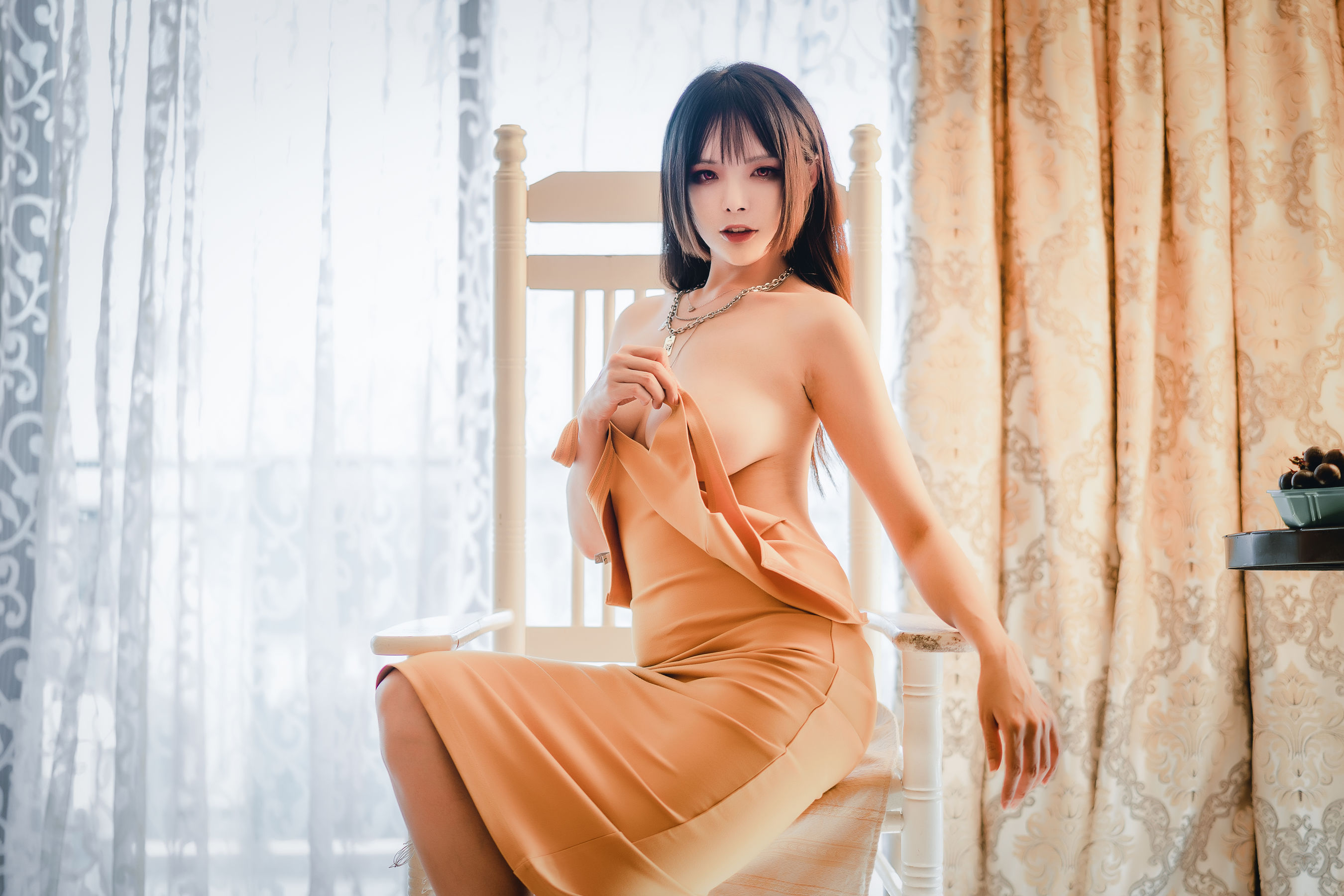 [福利COS] 秋和柯基(夏小秋秋秋) - 黄色连衣裙