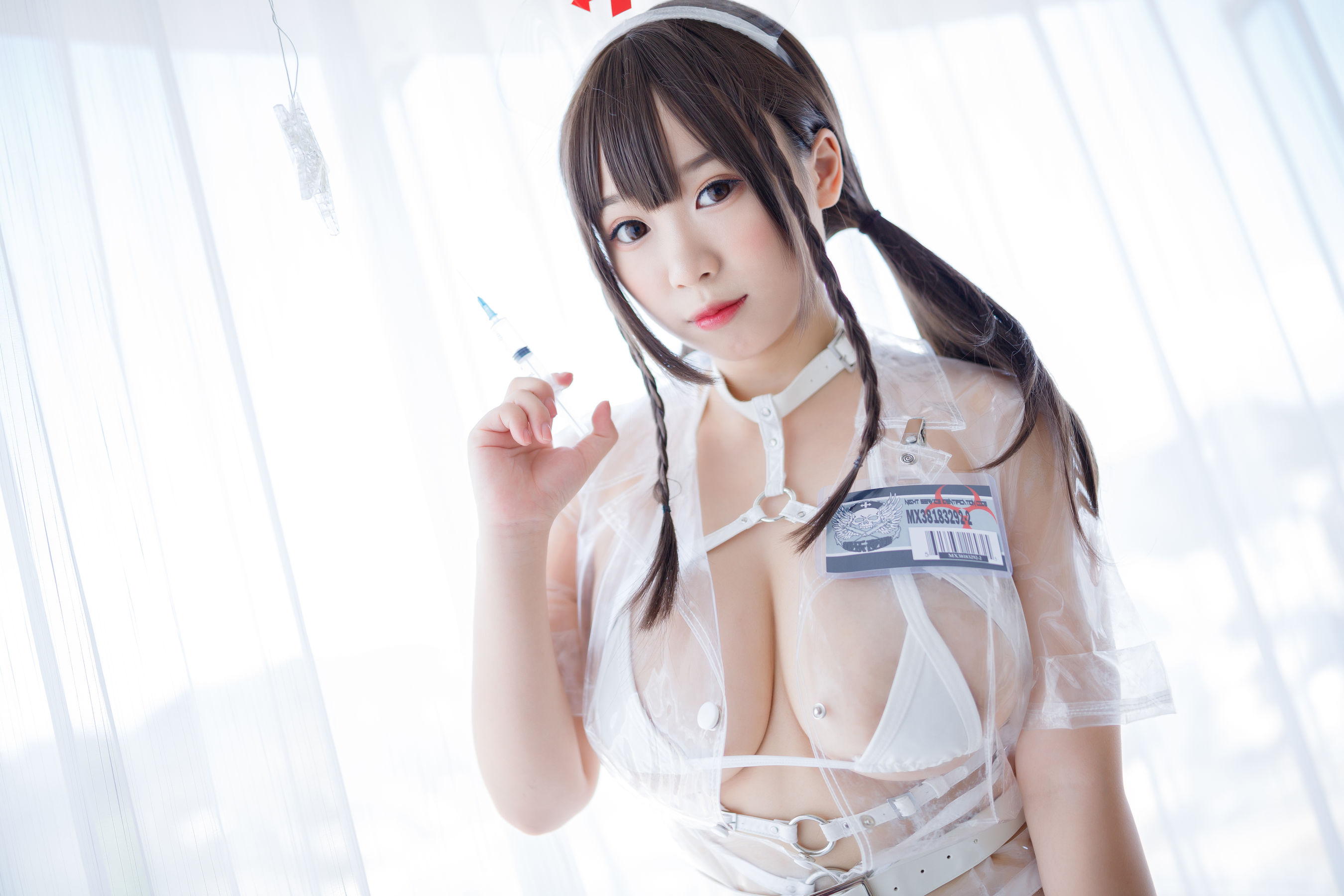 [福利COS] 胡桃猫Kurumineko - 透明护士