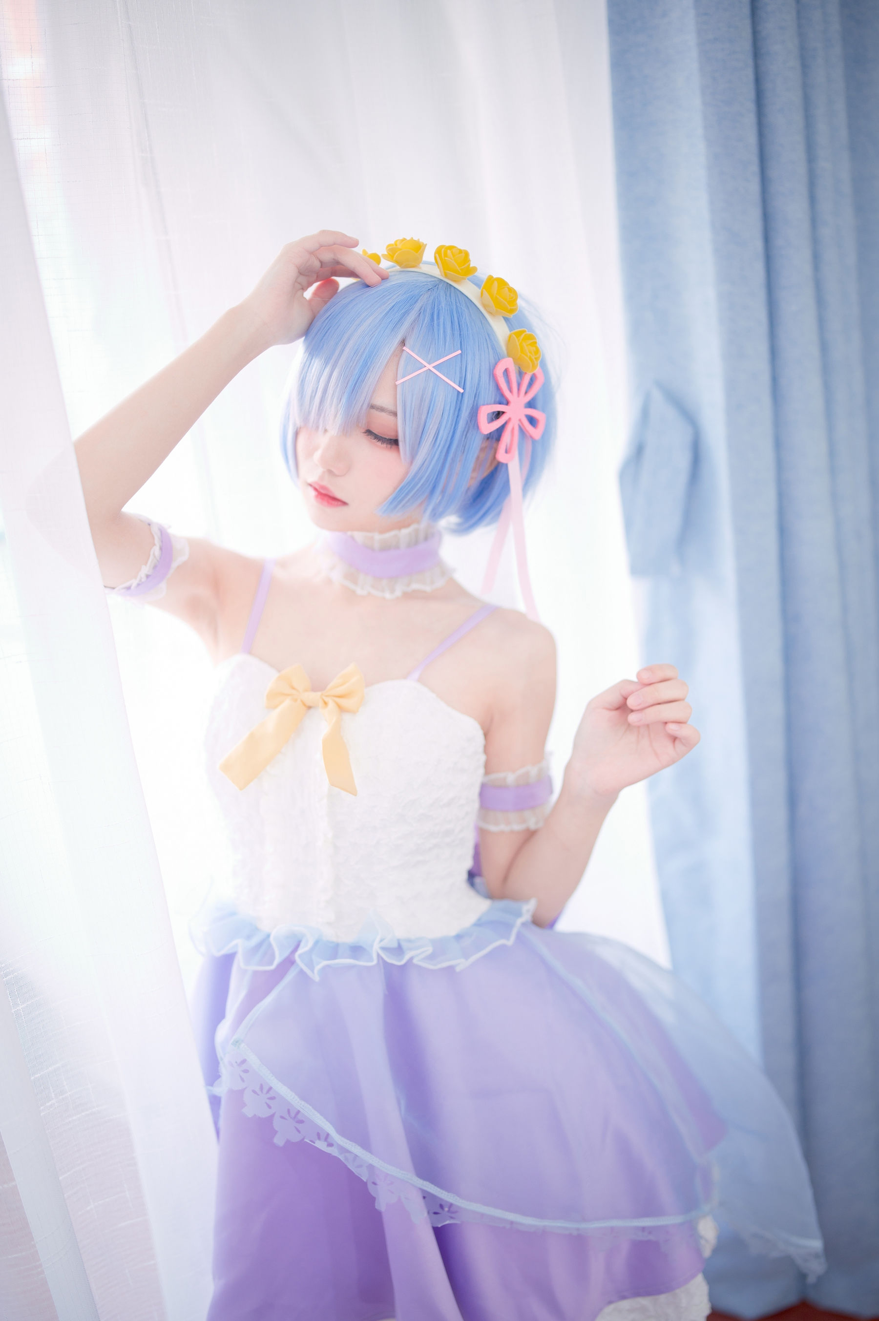 [福利COS] 花柒Hana - 天使蕾姆