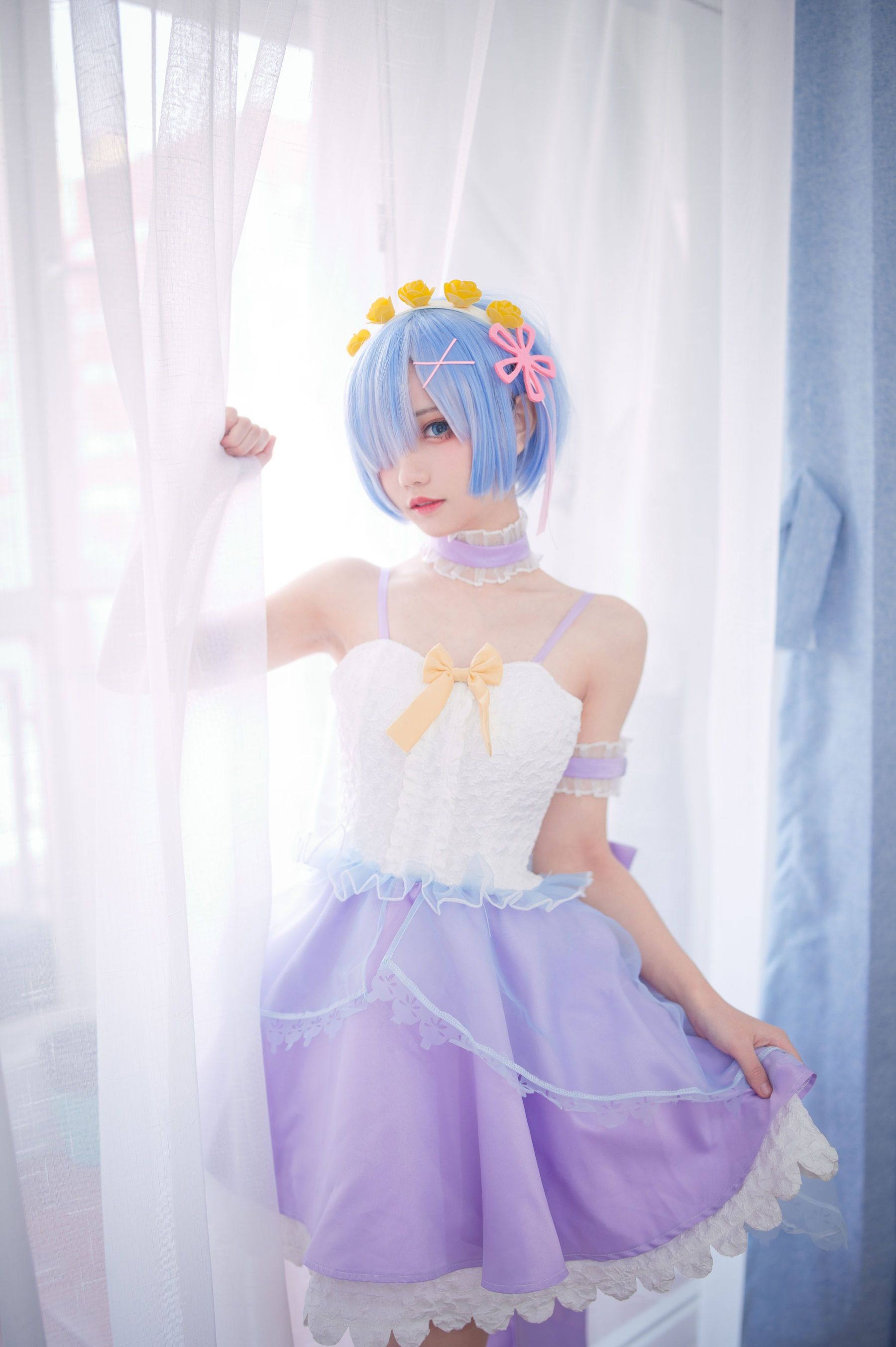 [福利COS] 花柒Hana - 天使蕾姆