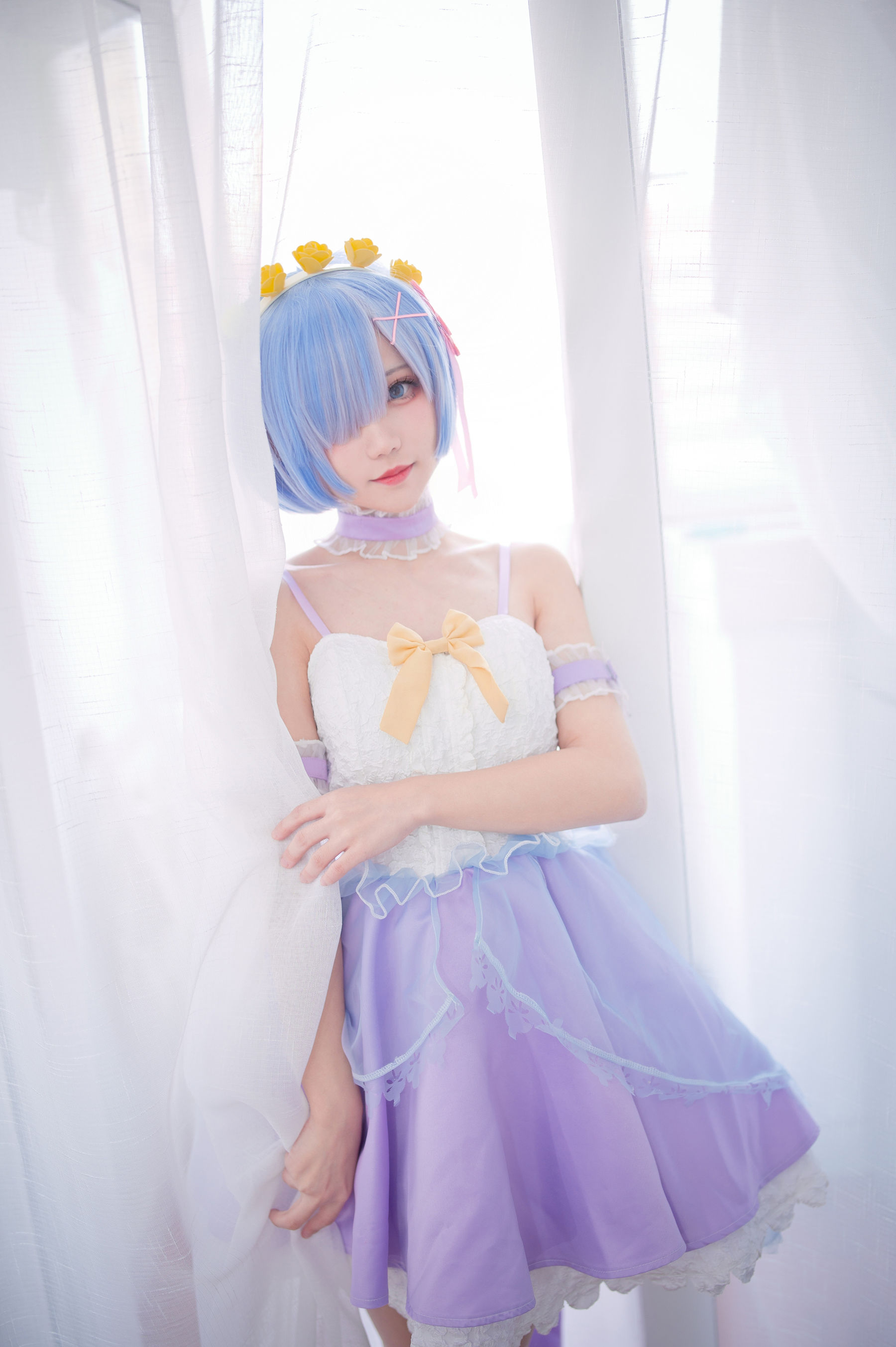 [福利COS] 花柒Hana - 天使蕾姆