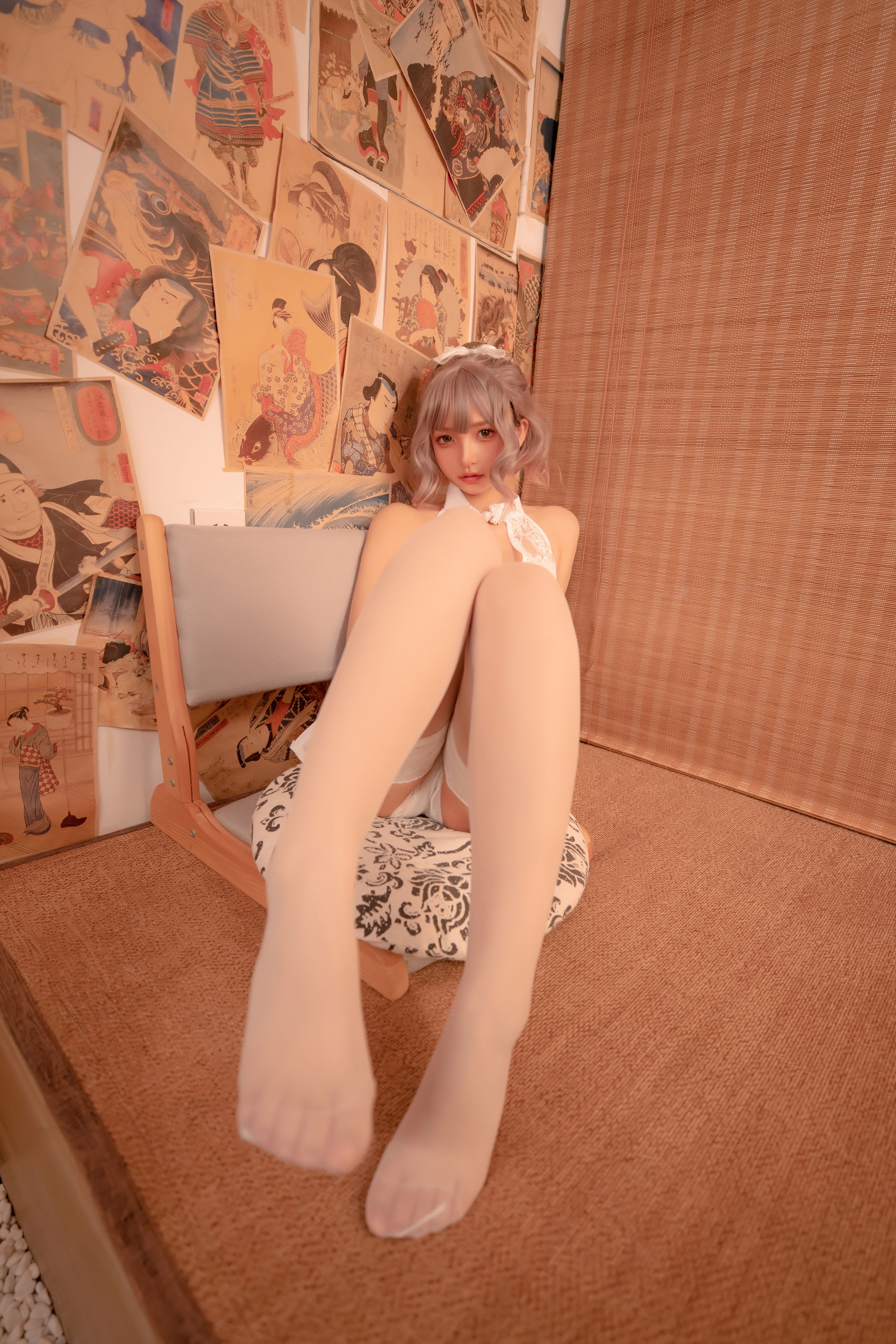 [福利COS] 神楽坂真冬 白旗袍