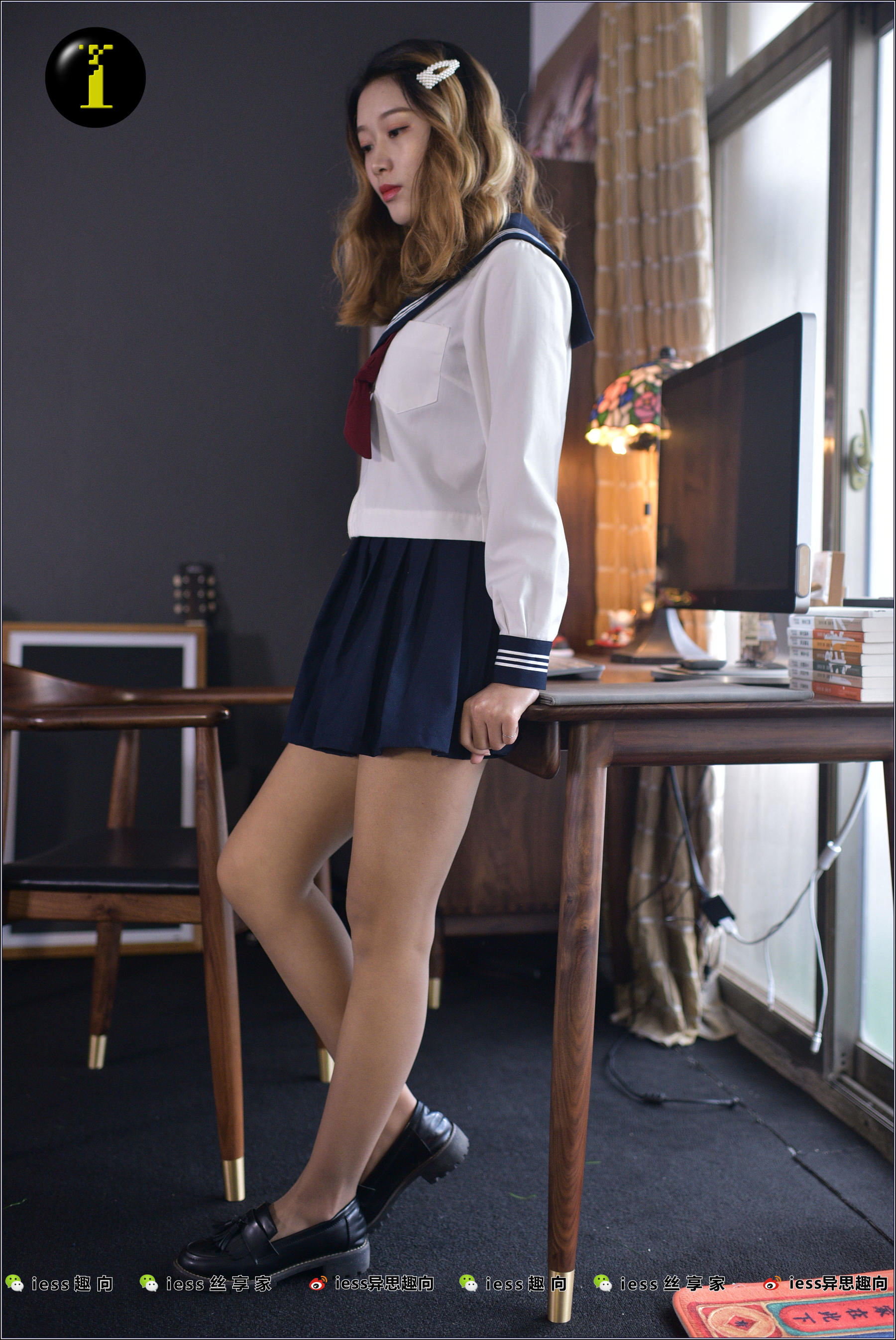 [IESS普惠集] 002 模特婧婧 《黑妹的JK学生服》