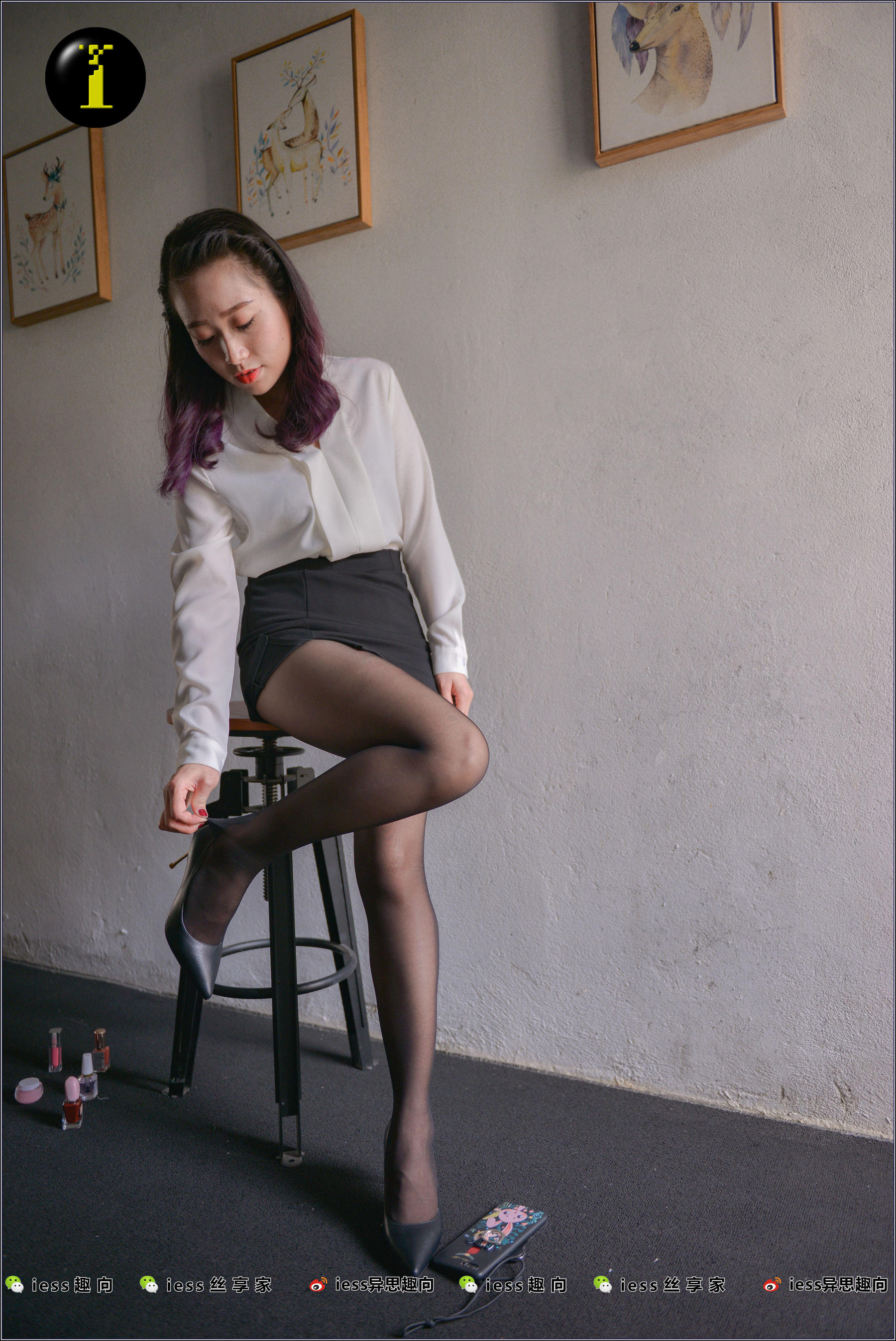 [IESS普惠集] 008 模特范美美 《范美美穿袜子》