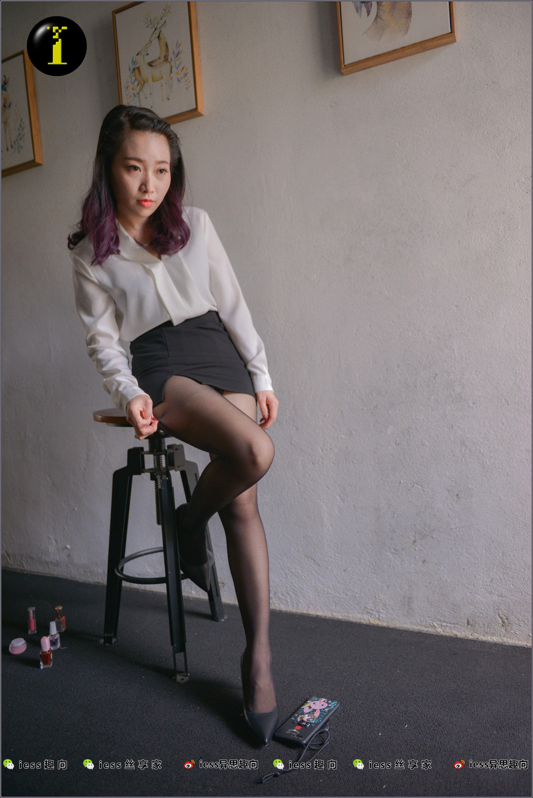 [IESS普惠集] 008 模特范美美 《范美美穿袜子》