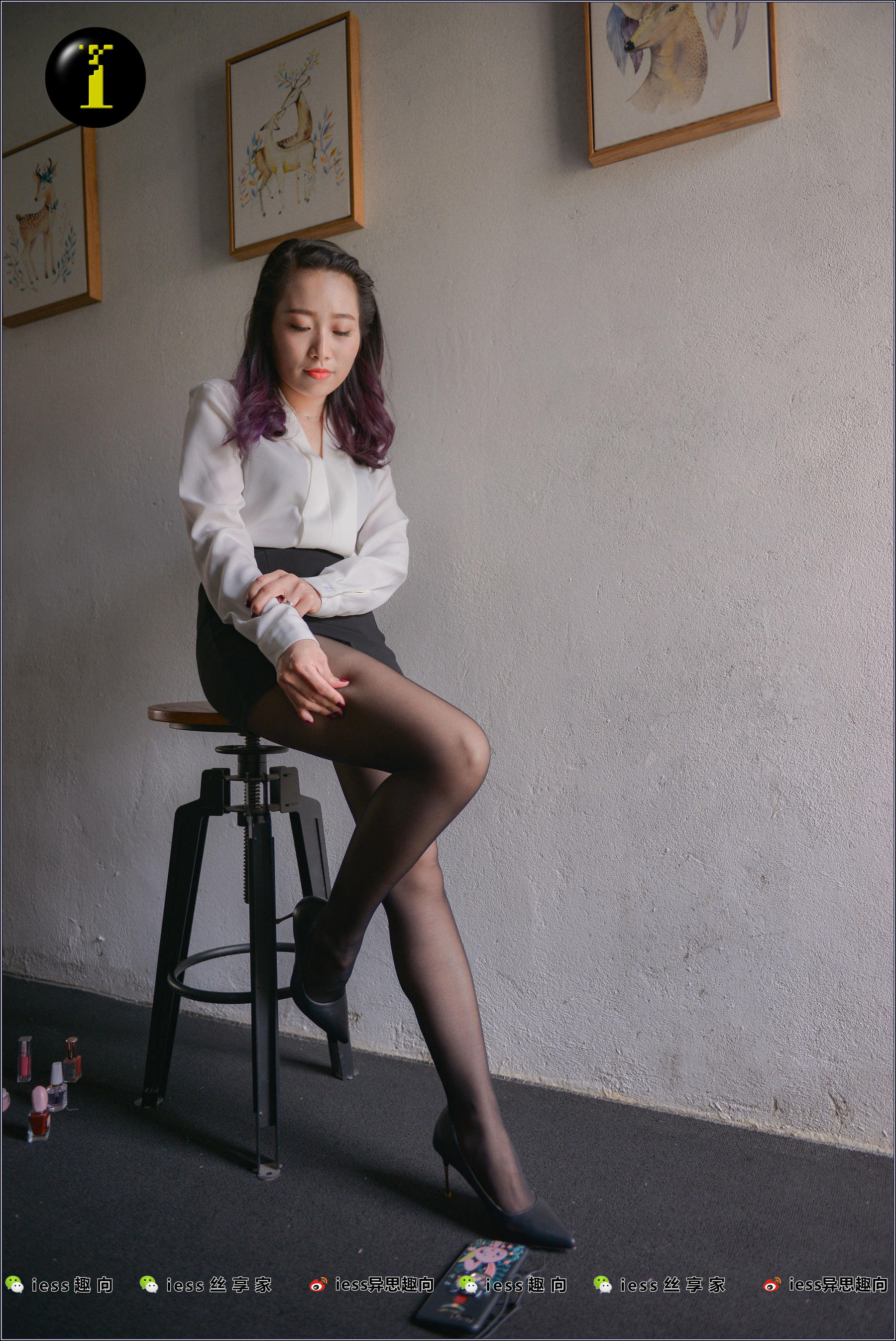 [IESS普惠集] 008 模特范美美 《范美美穿袜子》