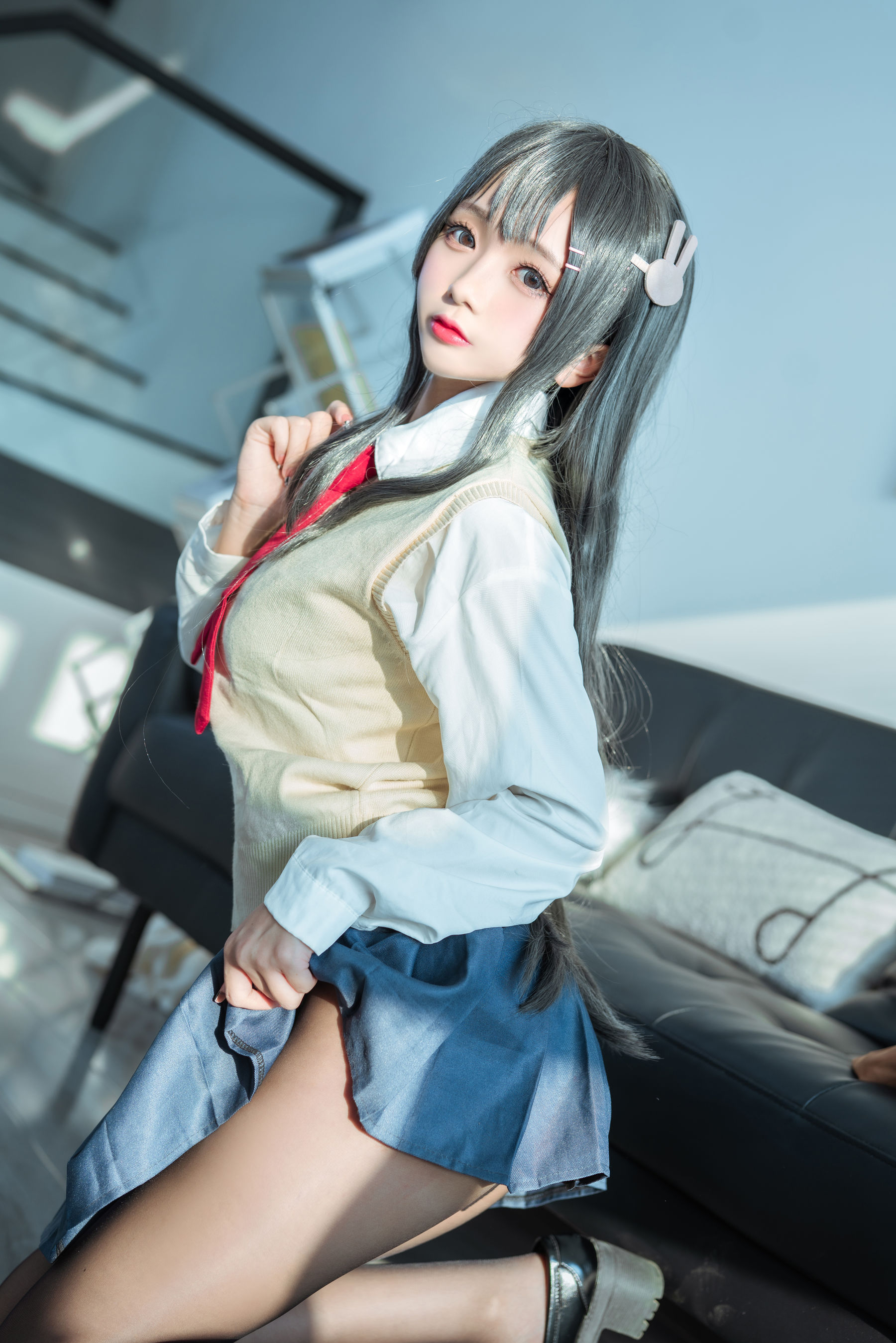 [网红COS] Cosplay日奈娇 - 麻衣校服