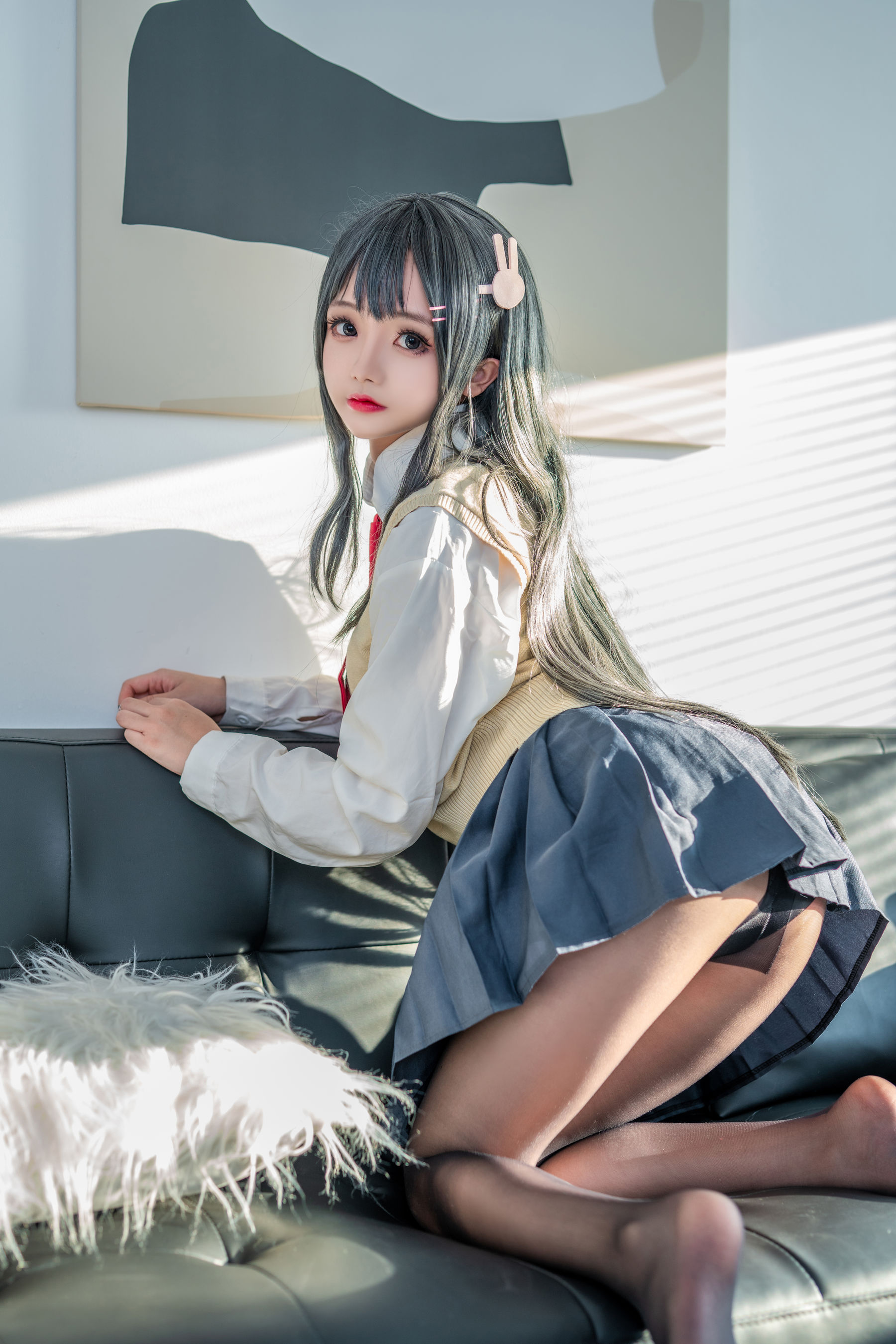 [网红COS] Cosplay日奈娇 - 麻衣校服