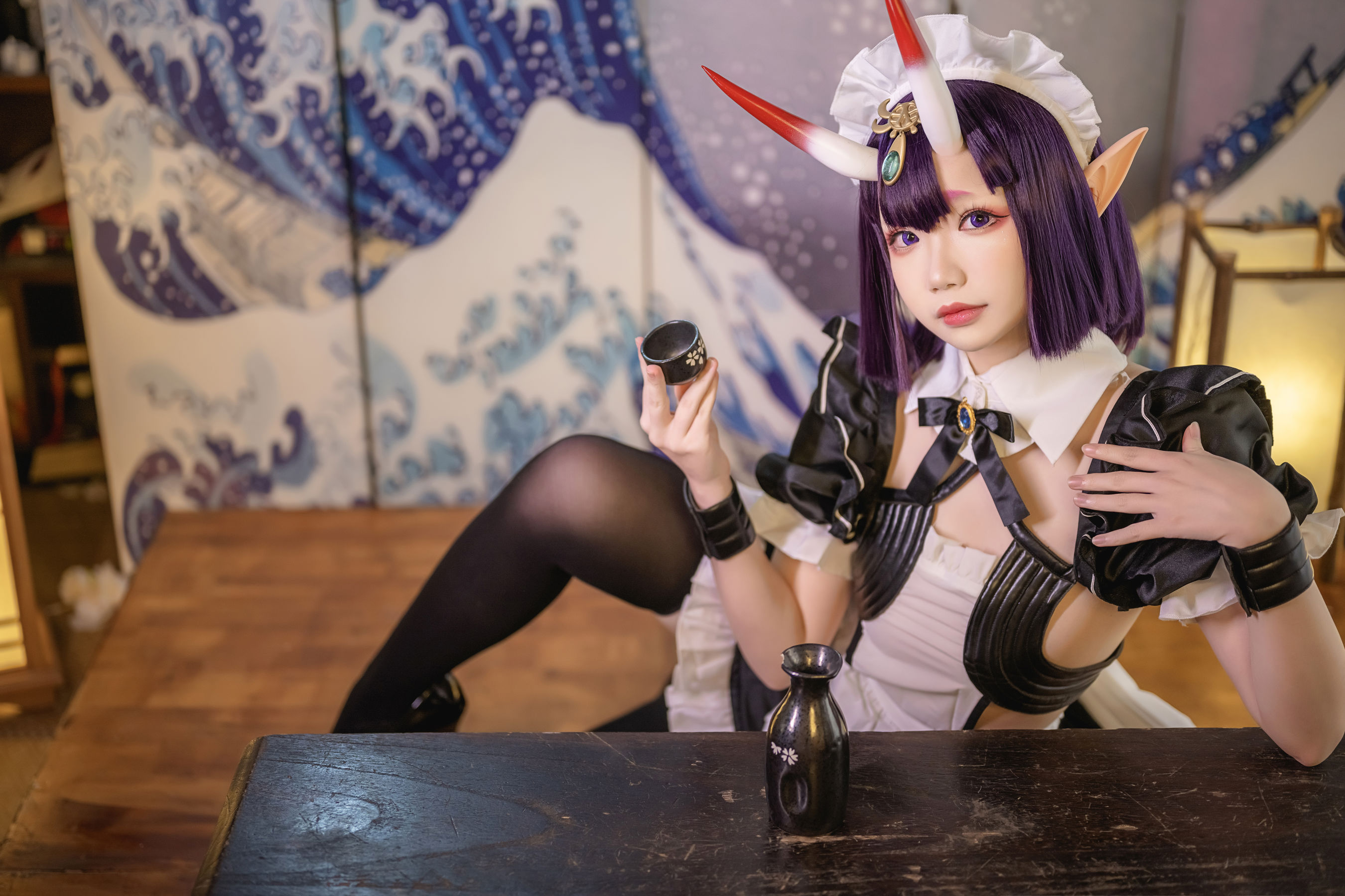 [网红COS] Cos小姐姐雪琪 - 酒吞童子女仆