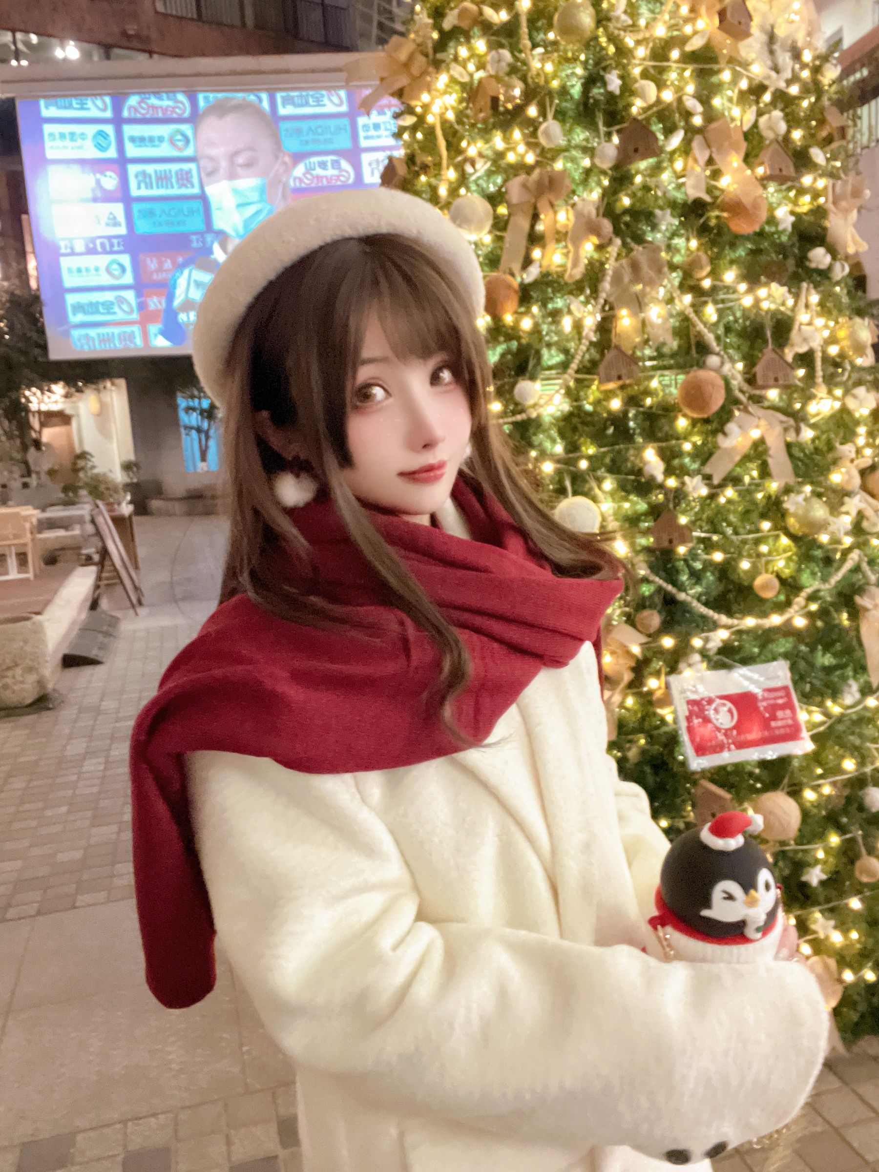 [网红COS] COS福利rioko凉凉子(肉扣热热子) - 圣诞麋鹿套装