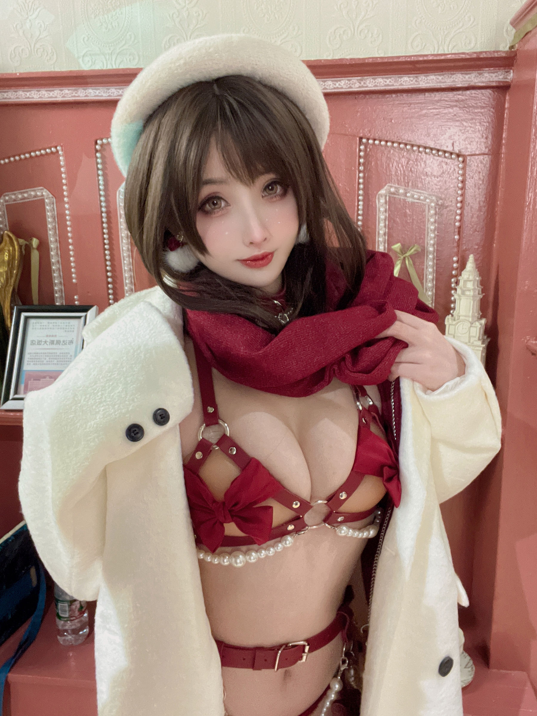 [网红COS] COS福利rioko凉凉子(肉扣热热子) - 圣诞麋鹿套装