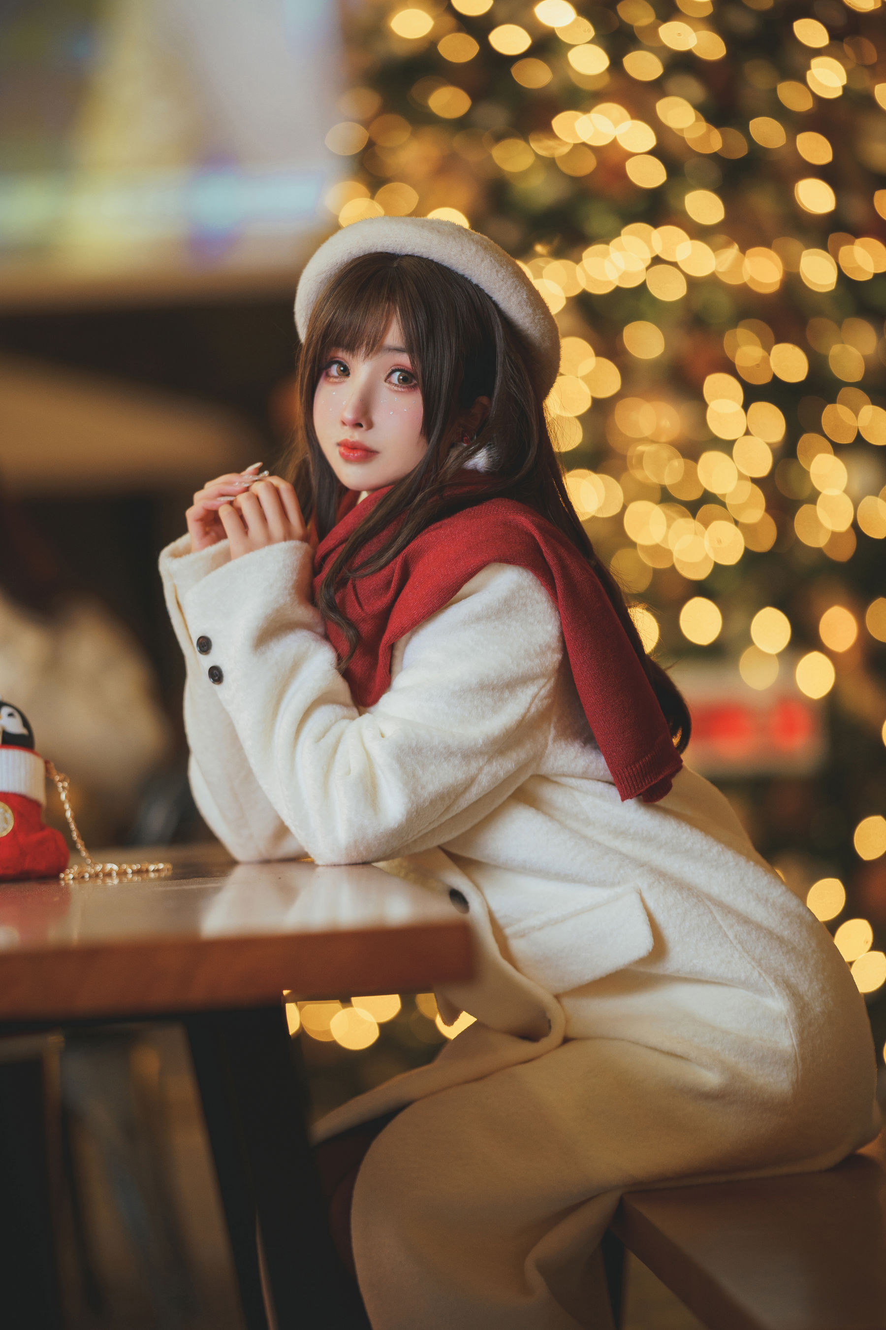 [网红COS] COS福利rioko凉凉子(肉扣热热子) - 圣诞麋鹿套装