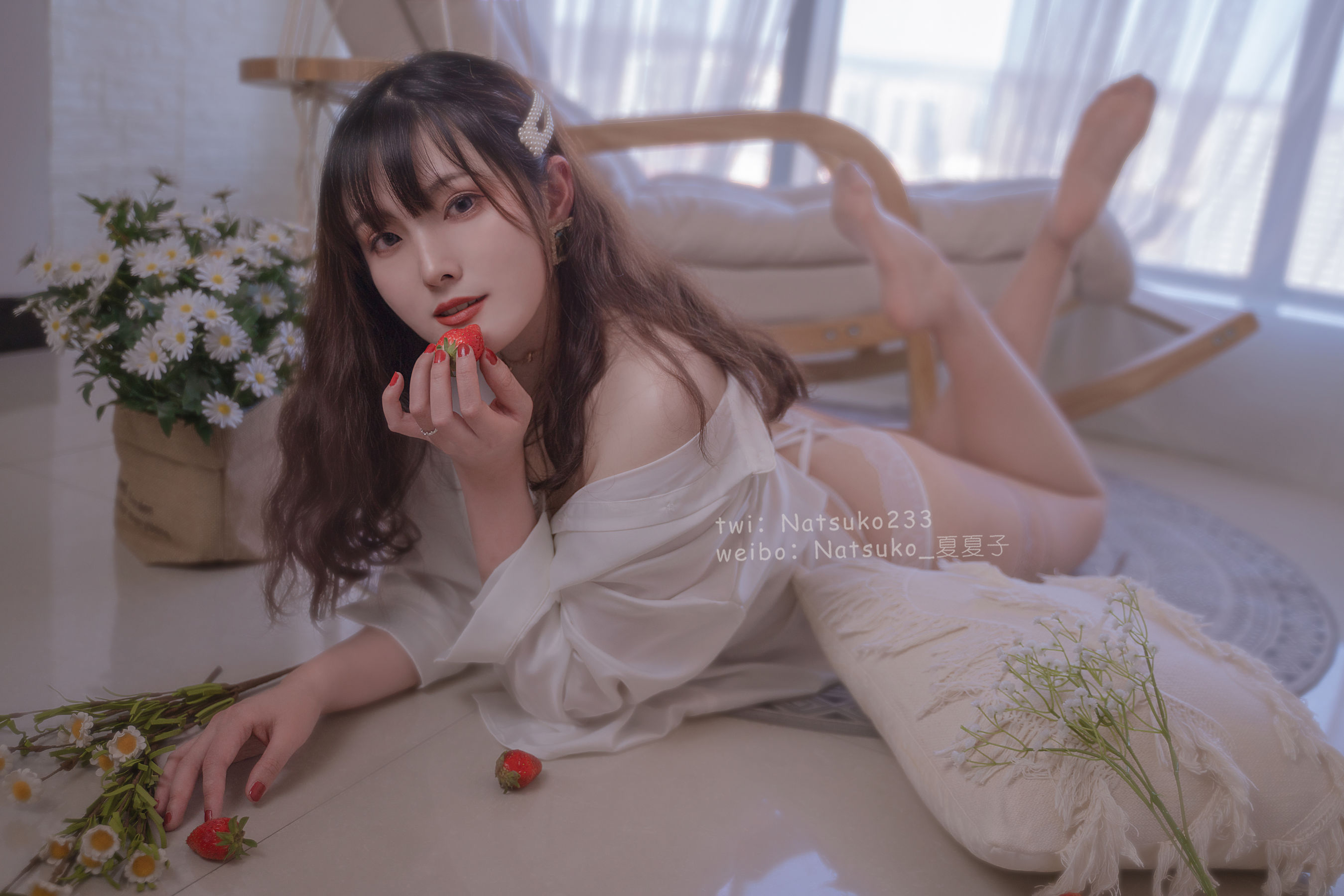 [网红COS] Natsuko夏夏子 - 男友衬衫